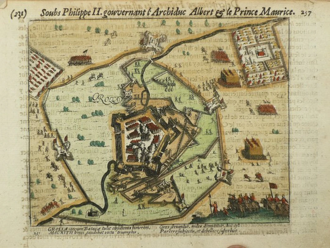 Netherlands - Groenlo; Frans Hogenberg / W. Baudartius - Grolla - 1616