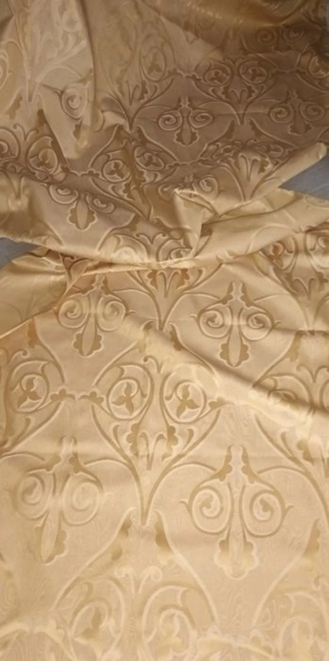 San leucio damascato fondo moire' elegante 500x140 cm...