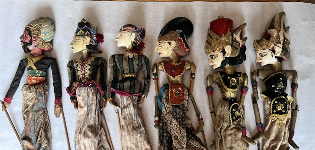 Puppet (6) - Wayang Golèk Sundanese - Wood, Cotton - 1940-1950