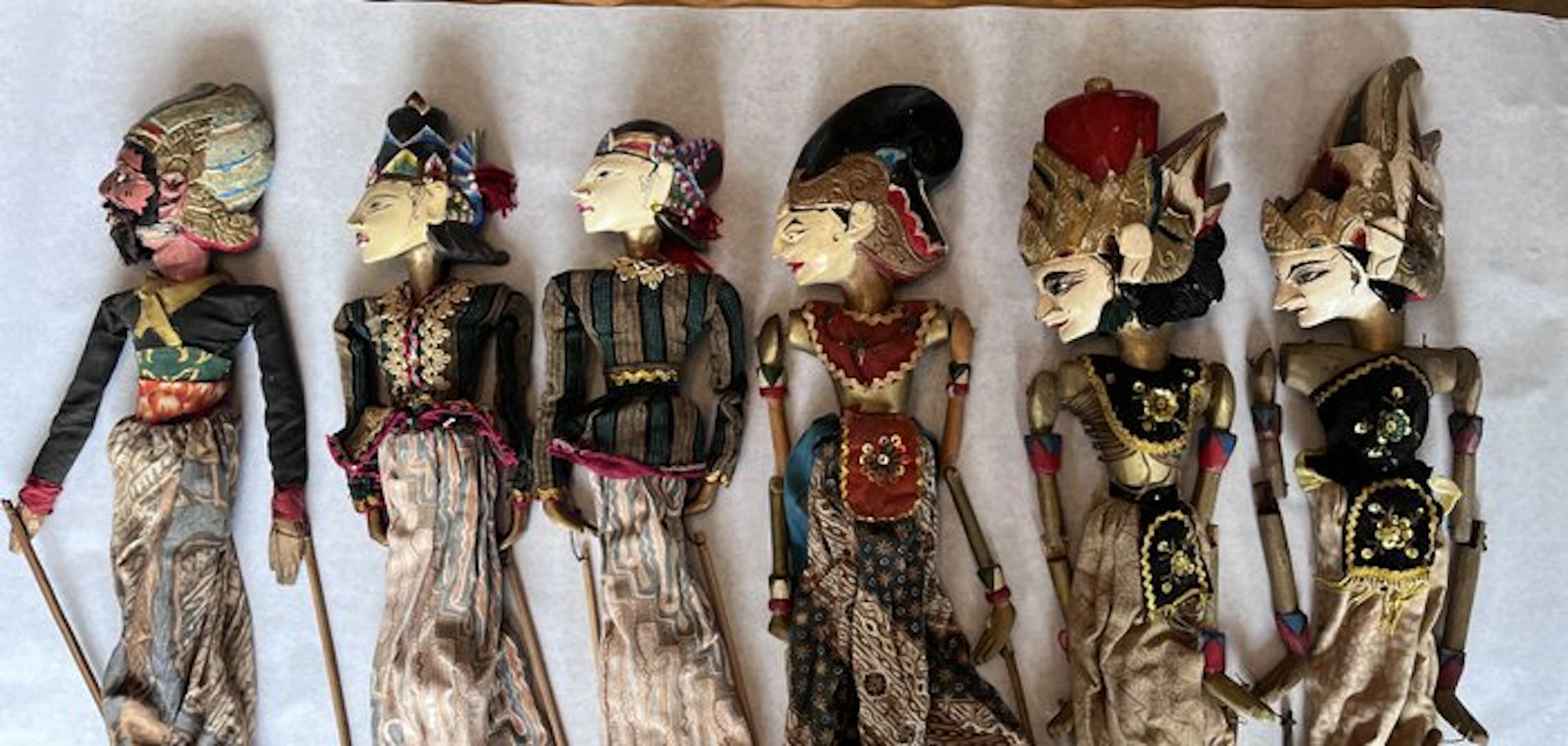 Puppet (6) - Wayang Golèk Sundanese - Wood, Cotton - 1940-1950