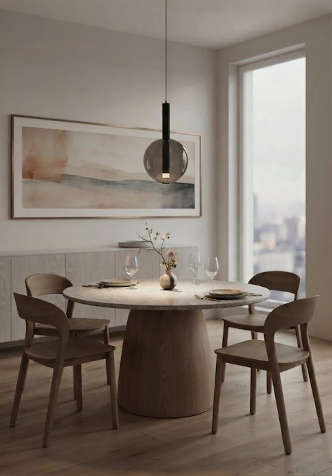 ACB - Hanging lamp - PIPE SLIM - Aluminium, Glass