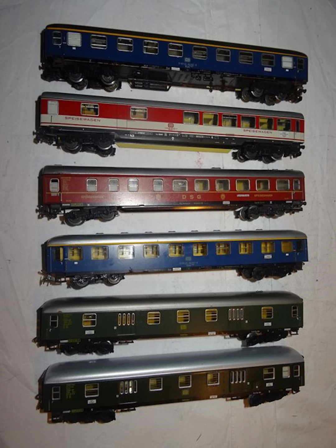 Märklin H0 - Model train passenger carriage (6) - Six...