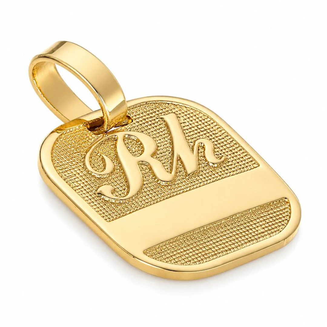 Pendant - 18 kt. Yellow gold - Made in Italy - handmade