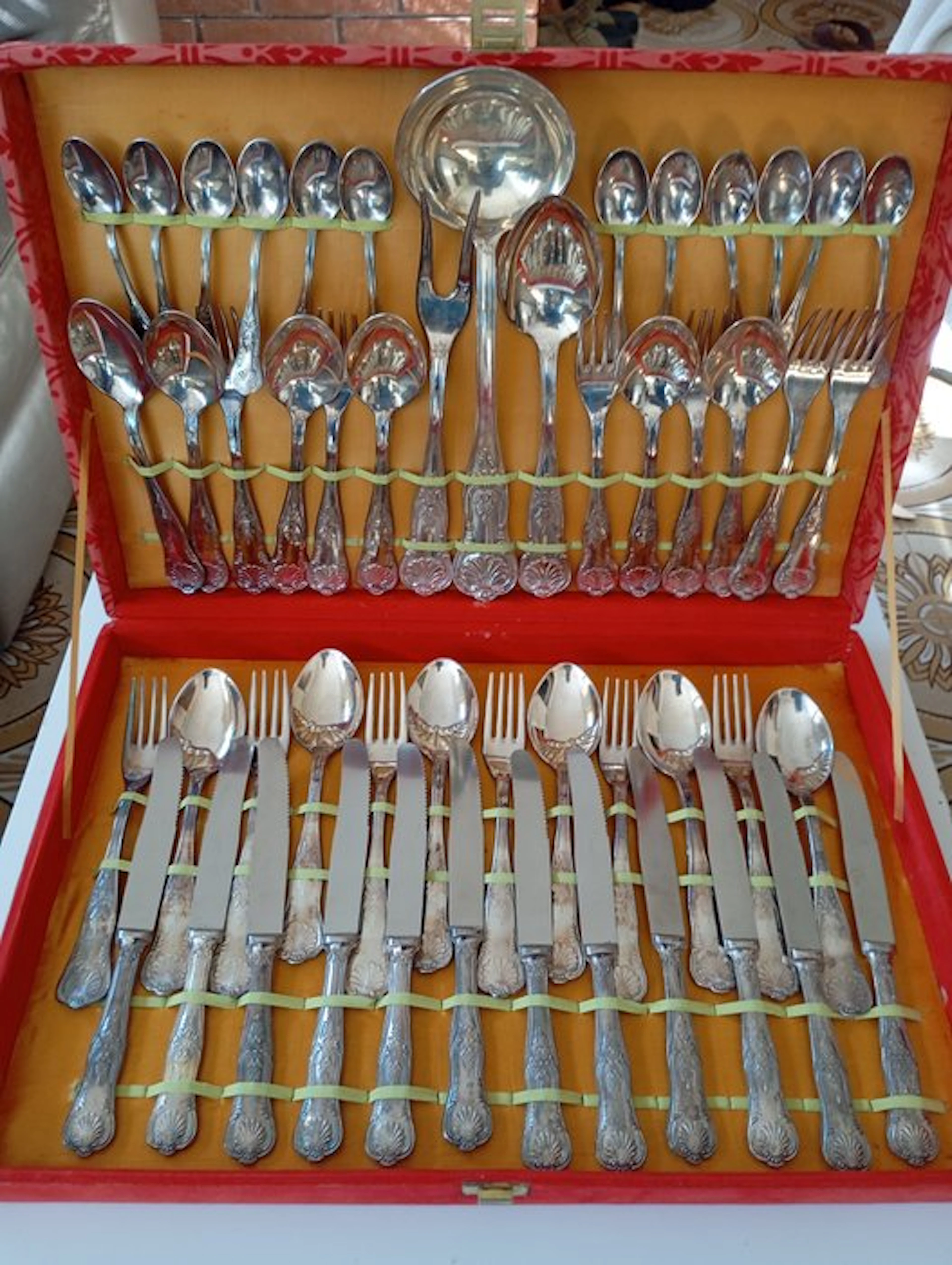 Table service for 12 (51) - Silverplated