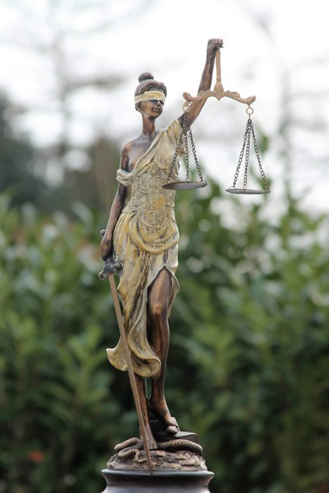 Statue, lady justice - 53 cm - composite resin