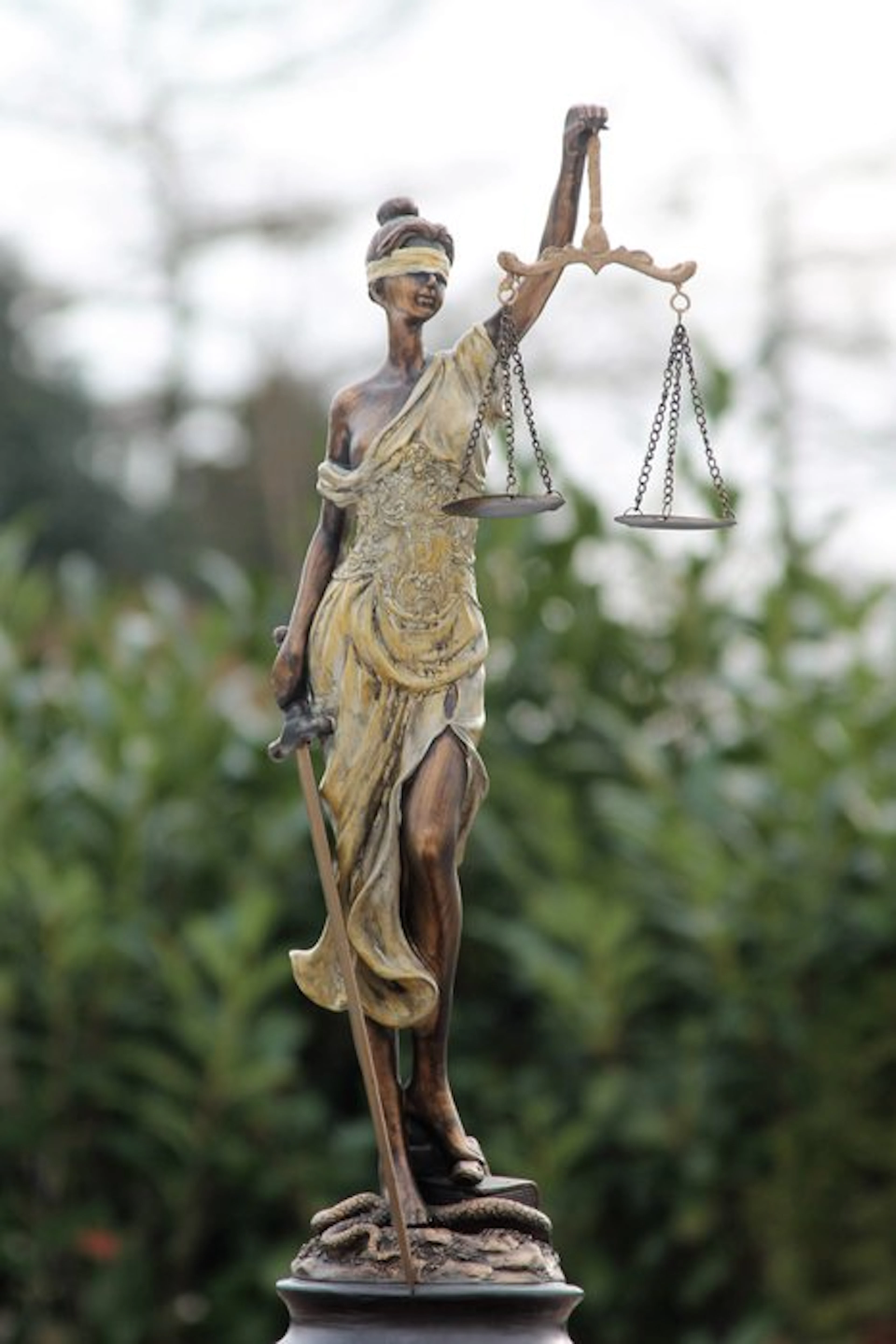 Statue, lady justice - 53 cm - composite resin