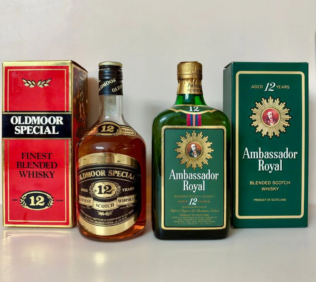 Ambassador Royal 12yo + Oldmoor Special 12yo - 70cl, 75cl - 2 bottles