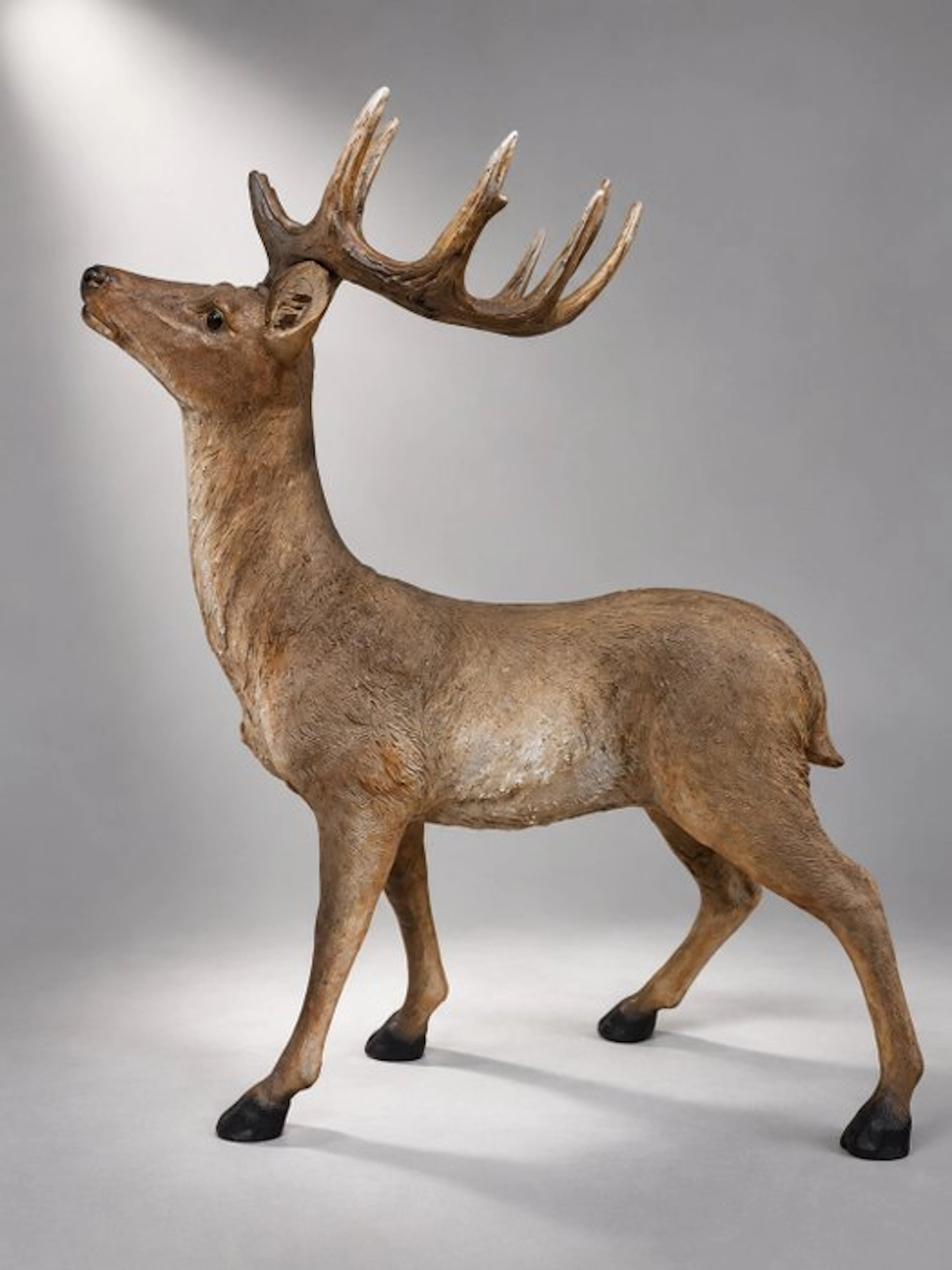 Statue, hert staande 55 cm - 55 cm - polyresin