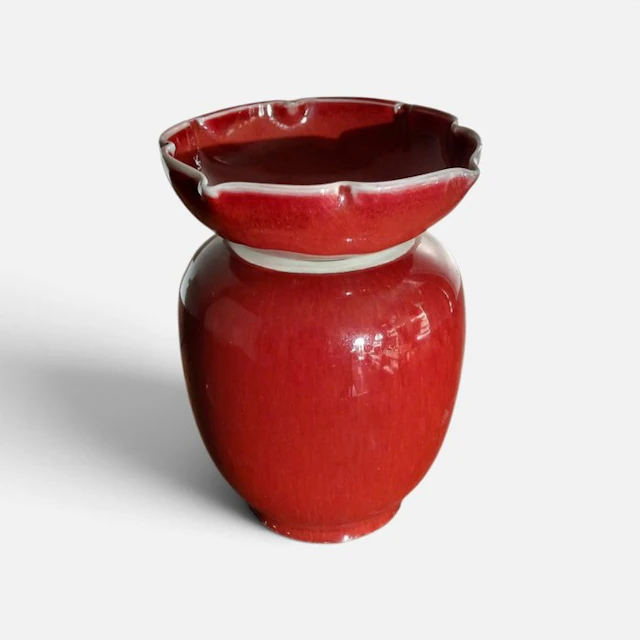 Vase - Porcelain - China - Mid 20thC. Sang de Boeuf (No reserve price)