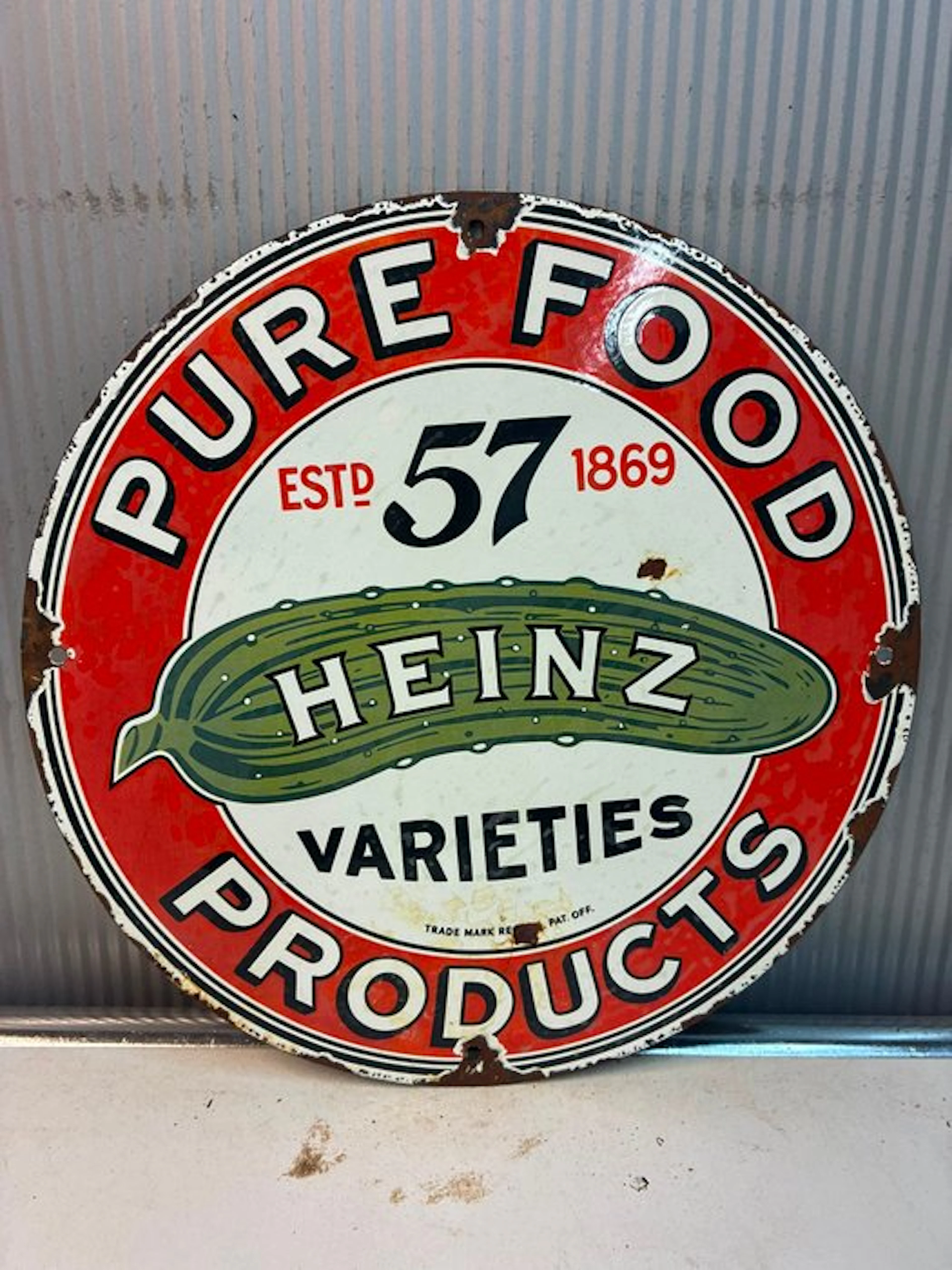 Heinz 57 Varieties – Pure Food Products – Rond Emaille...