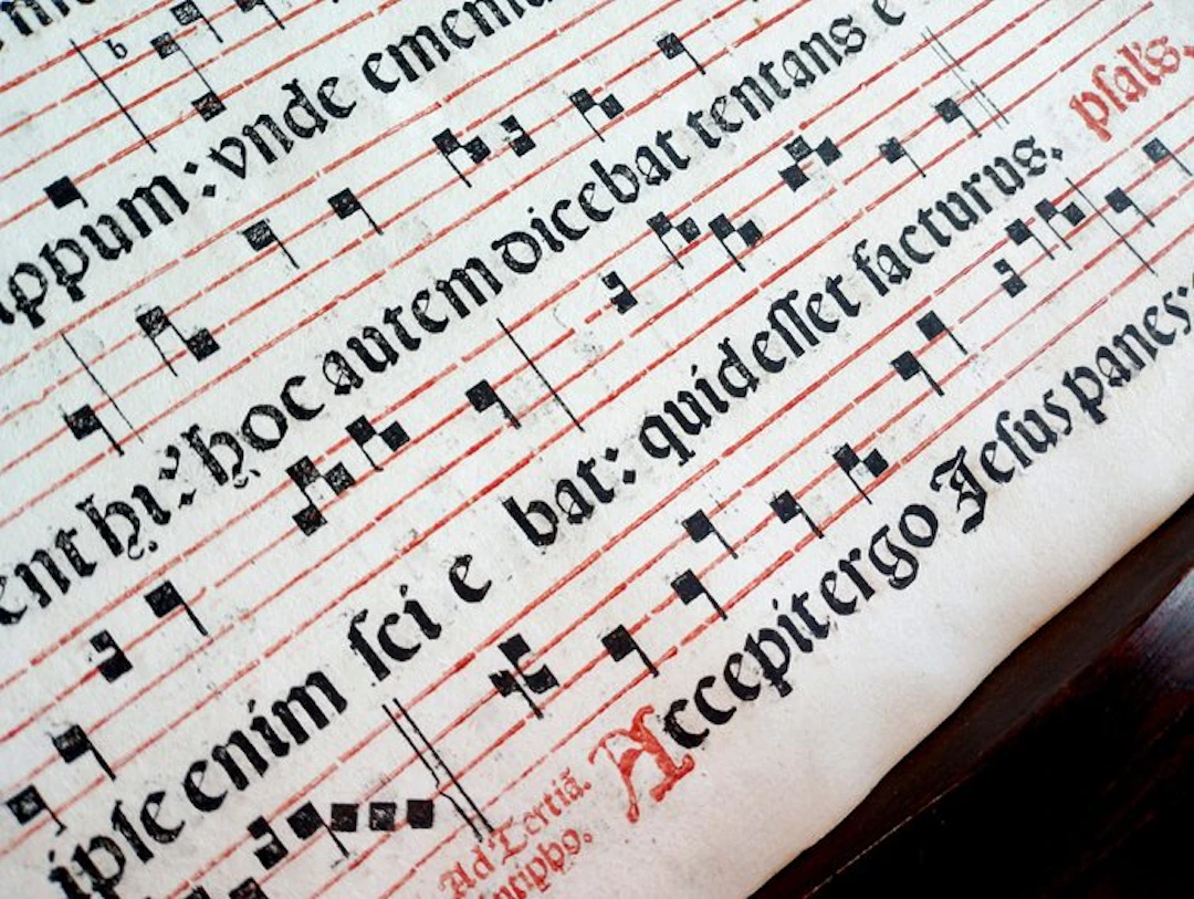 Catholic Church - Antiphonarium Romanum sheet Gregorian...