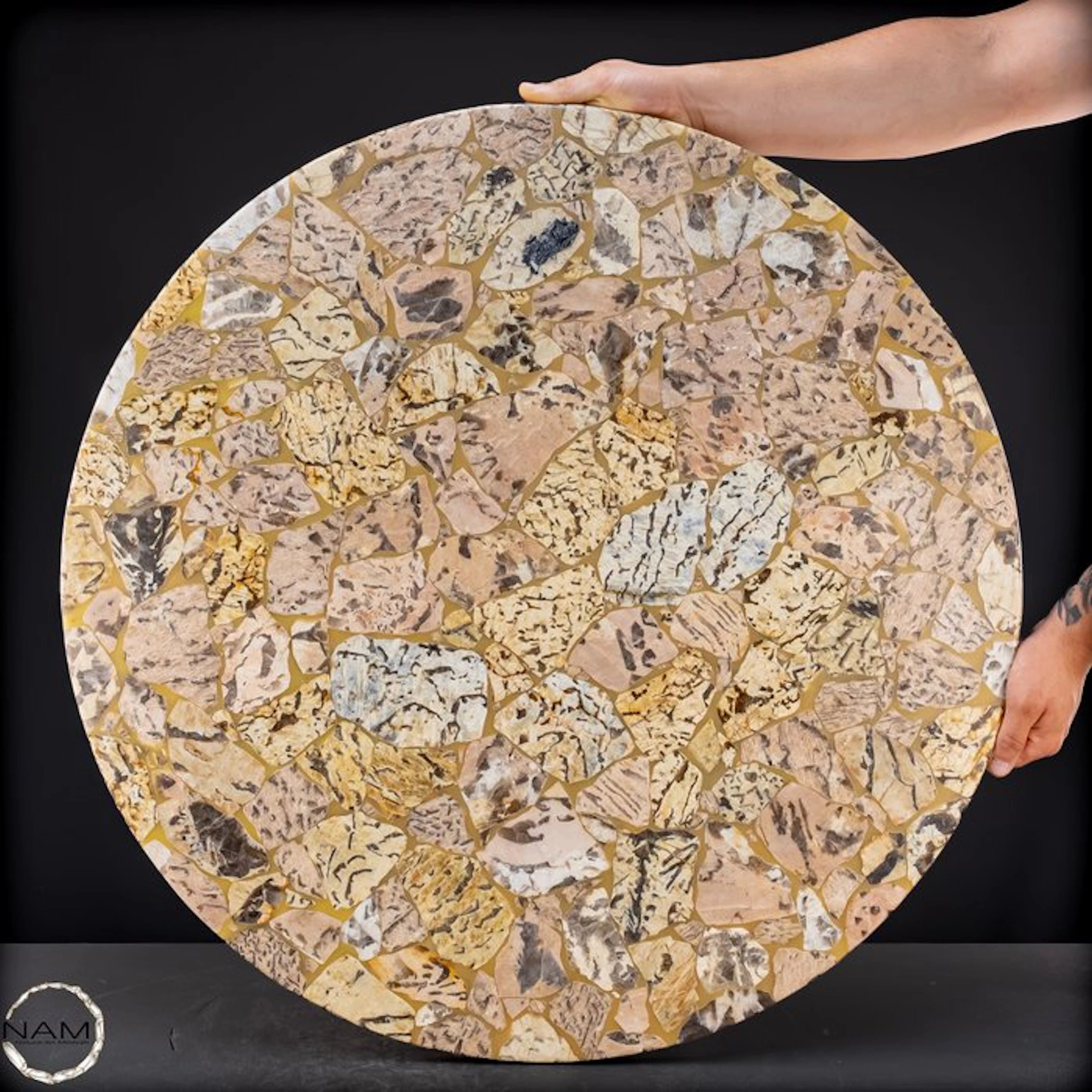 Breccia tabletop – a unique natural stone one-of-a-kind...