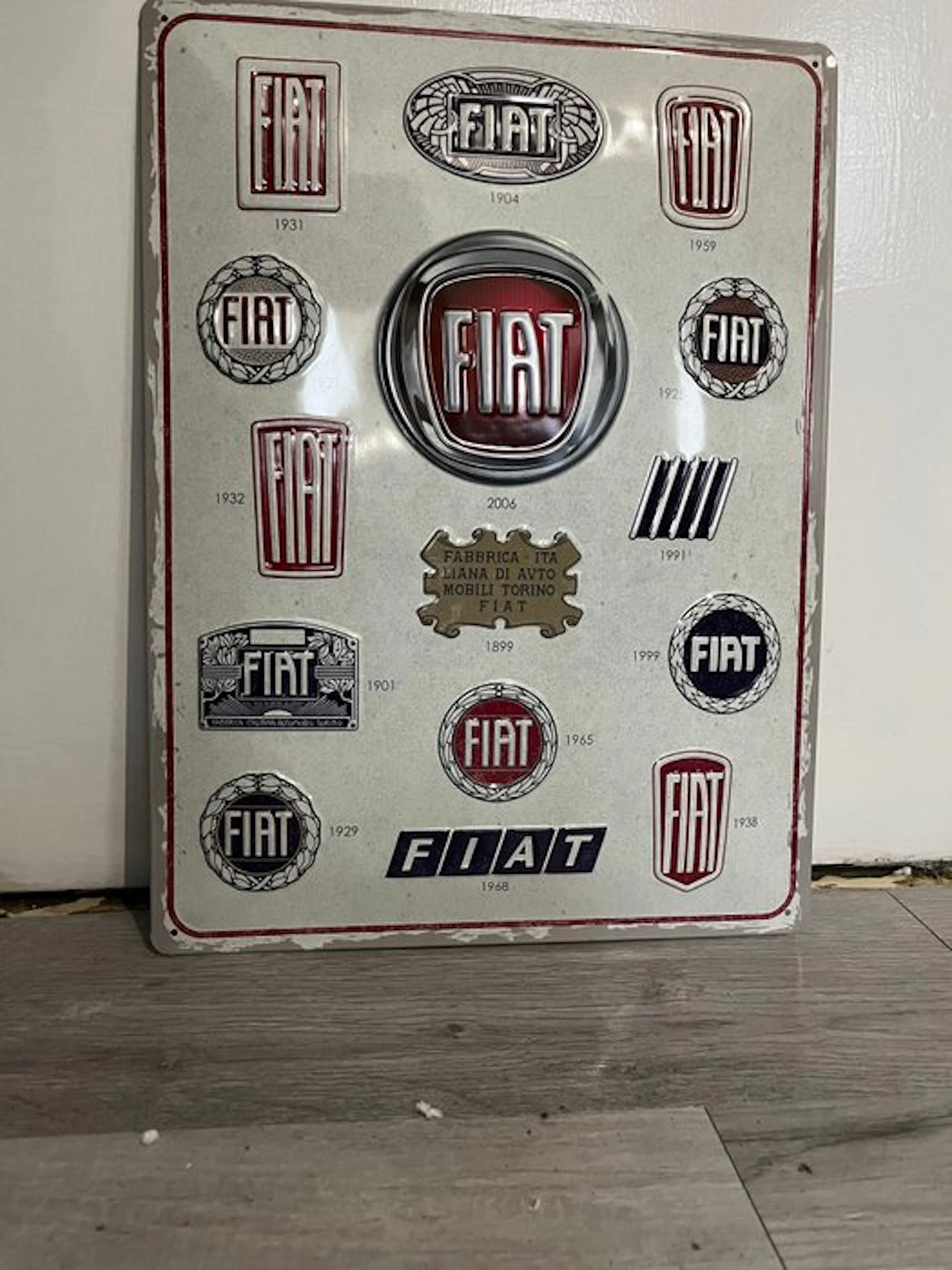 Fiat - FIAT metal sign - Sign - Metal