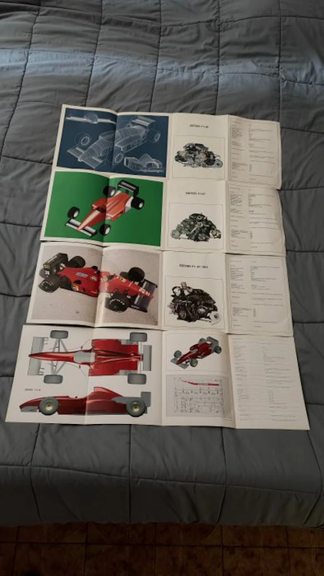 Brochure Car Presentation Ferrari F1 (1986-1987-1996) - Formula One - Brochure