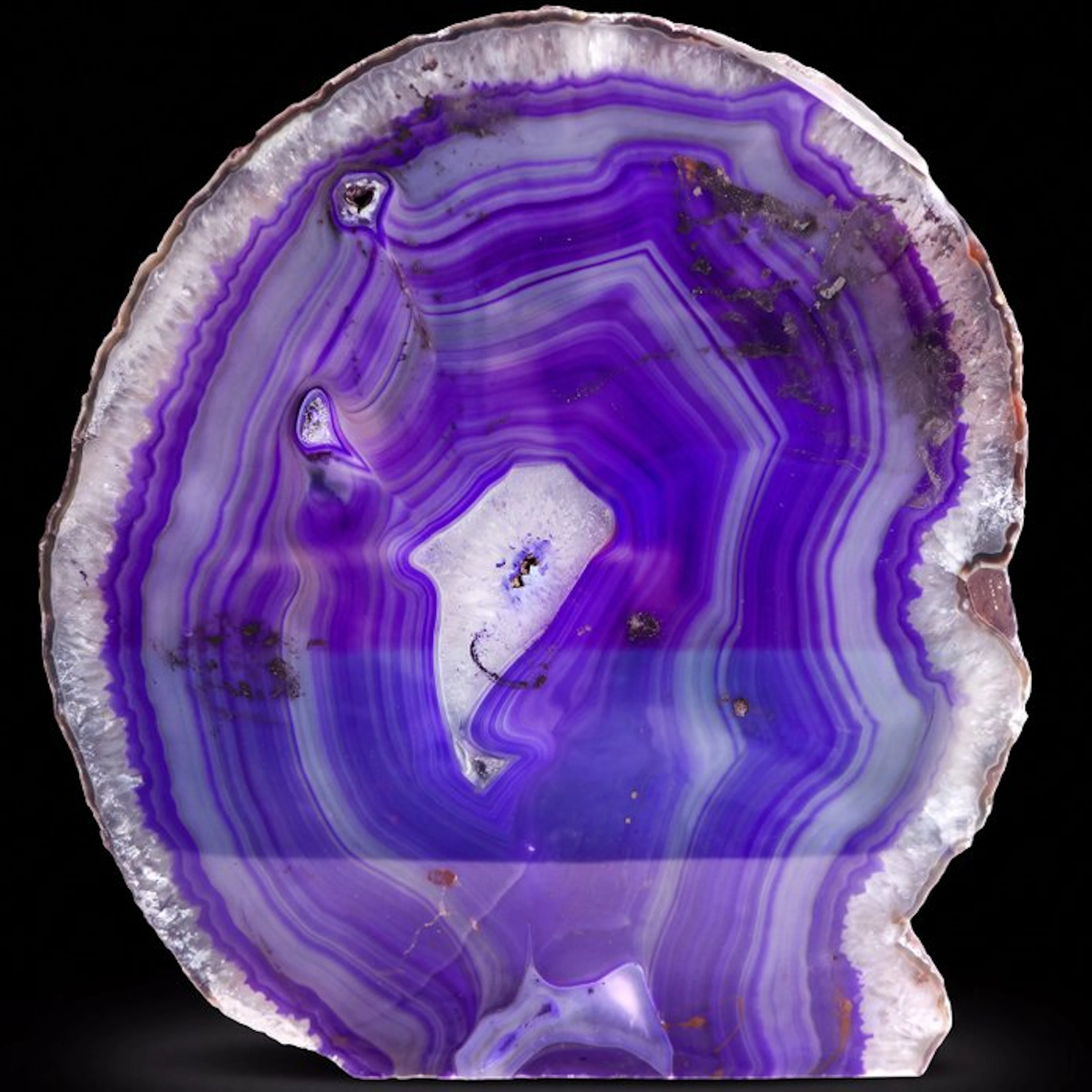 XXL Purple Agate - 23x20x7 cm - Geode- 3.8 kg