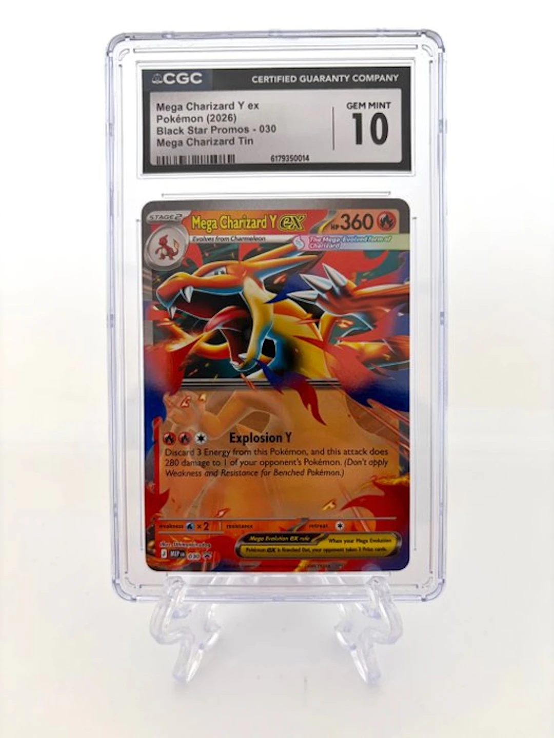 Pokémon - 1 Graded card - Mega Charizard Y ex - Black...