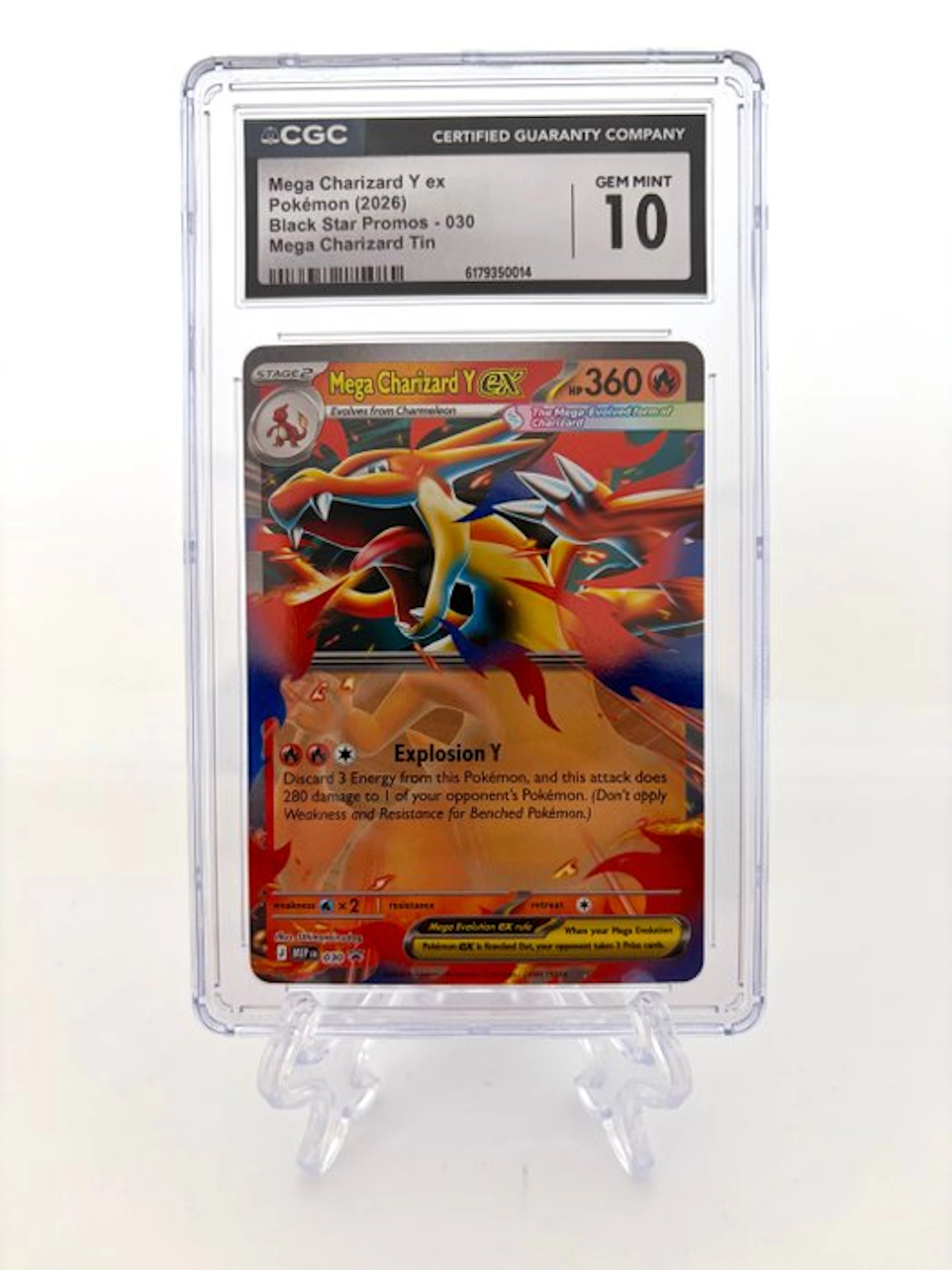 Pokémon - 1 Graded card - Mega Charizard Y ex - Black...