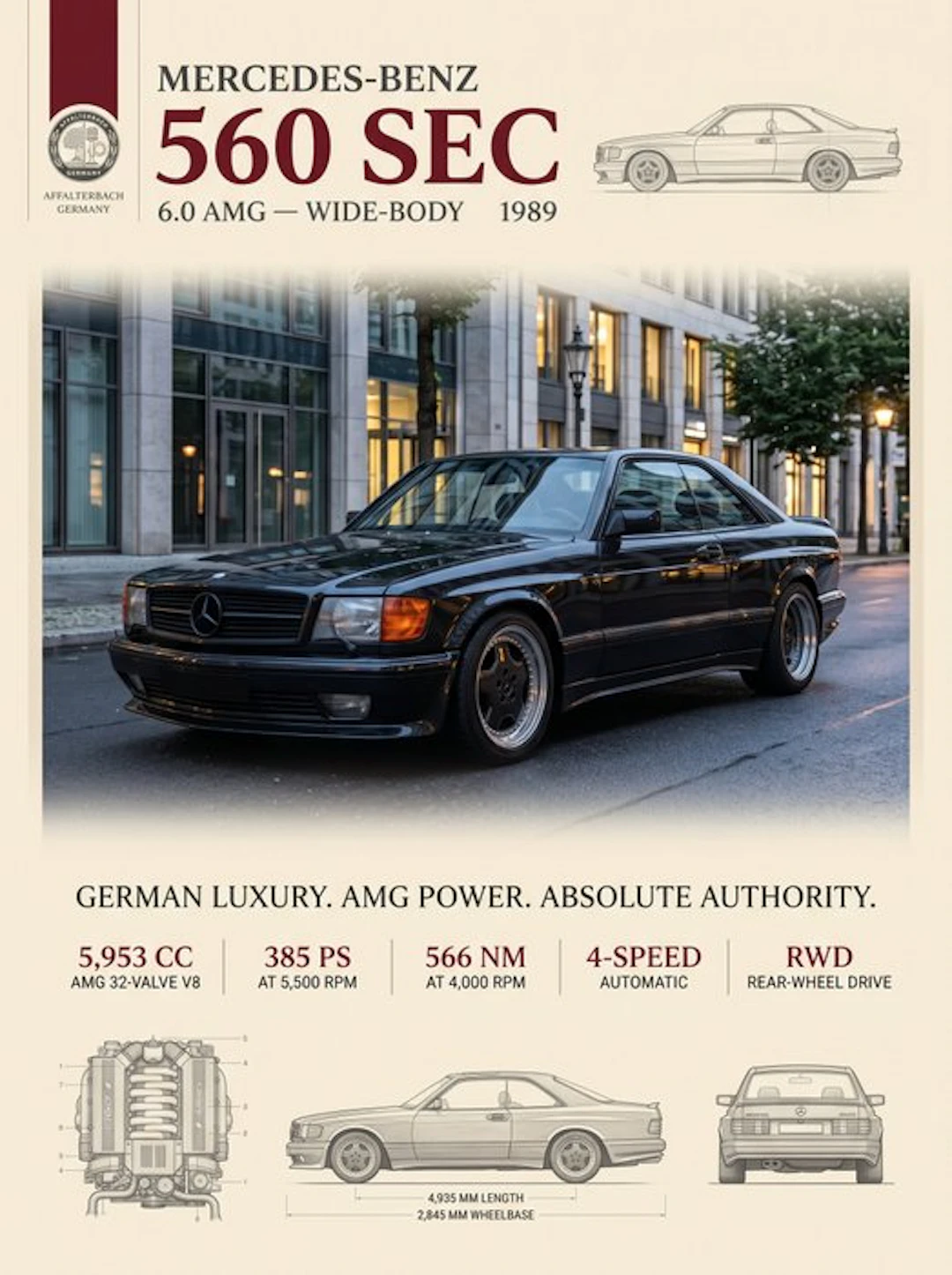 Shmidt.Art - Mercedes-Benz - Mercedes-Benz 560 SEC - 2020s