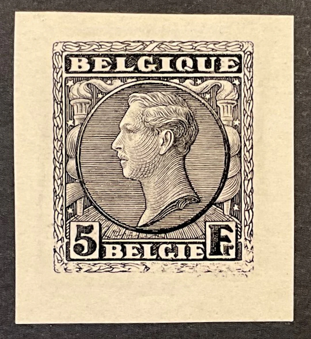 Belgium 1928 - King Albert I - Mauquoy's Proposal 'Third...