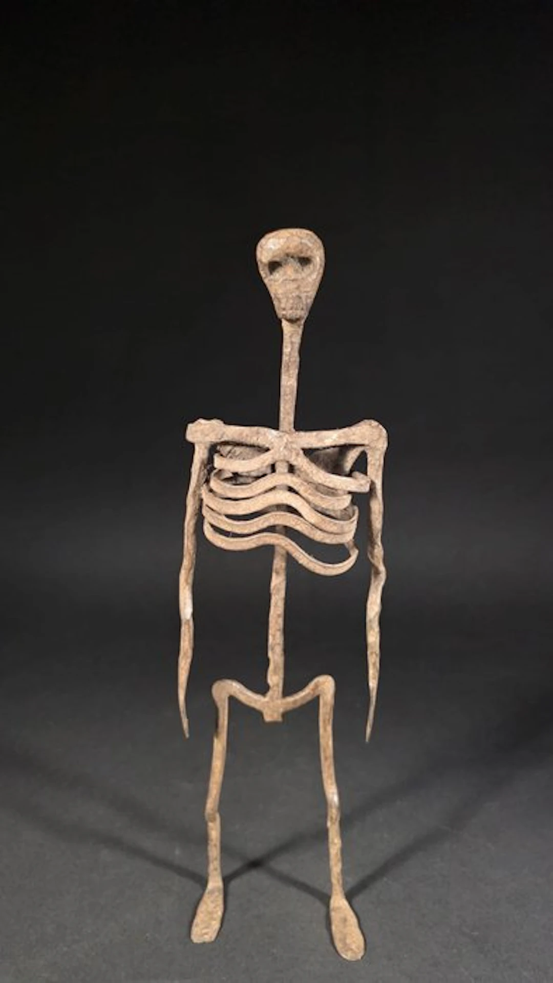 Wrought-iron skeleton statue - Job - Nigeria (No reserve price)
