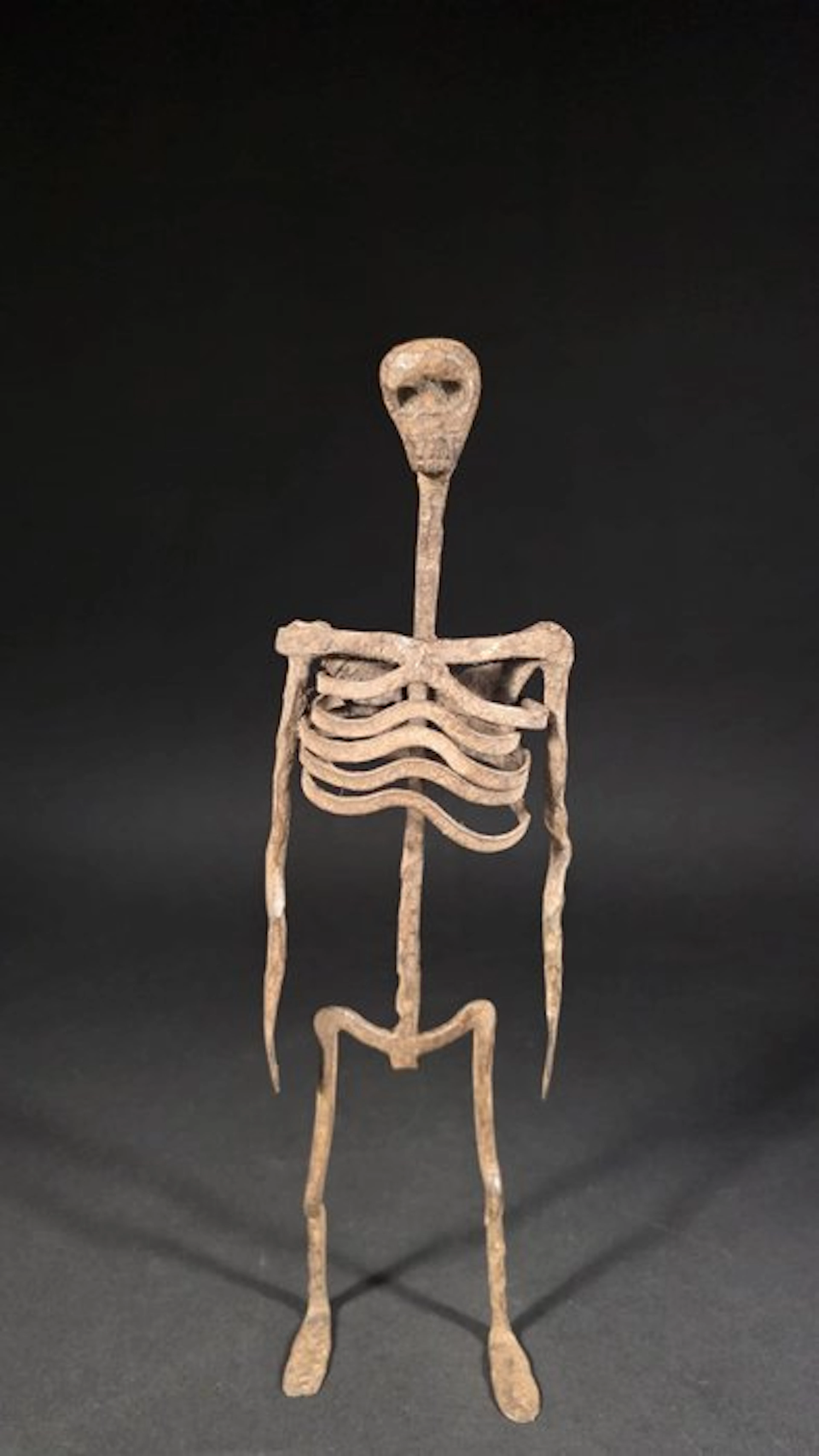 Wrought-iron skeleton statue - Job - Nigeria (No reserve price)