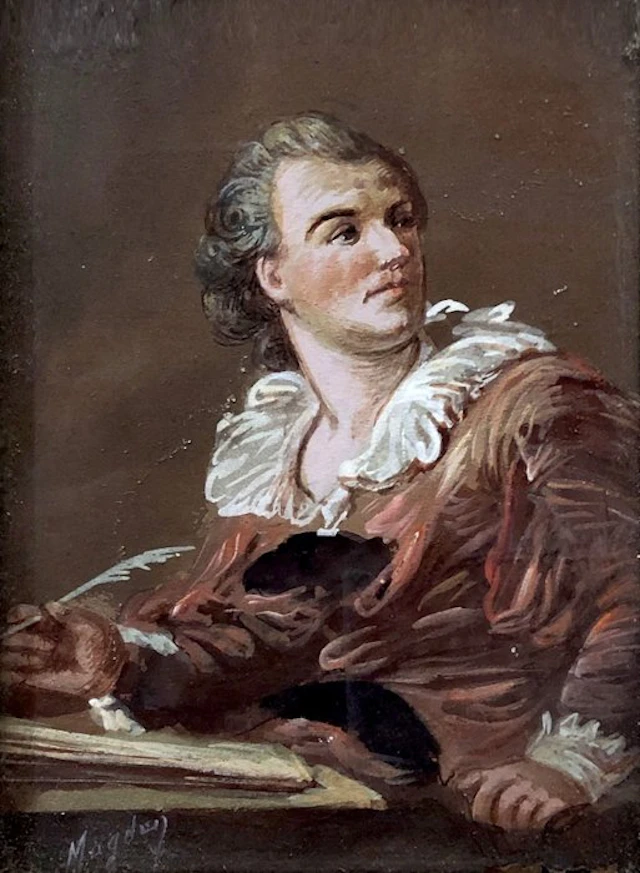 French School (XIX-XX) - The Inspiration (After J. H. Fragonard)