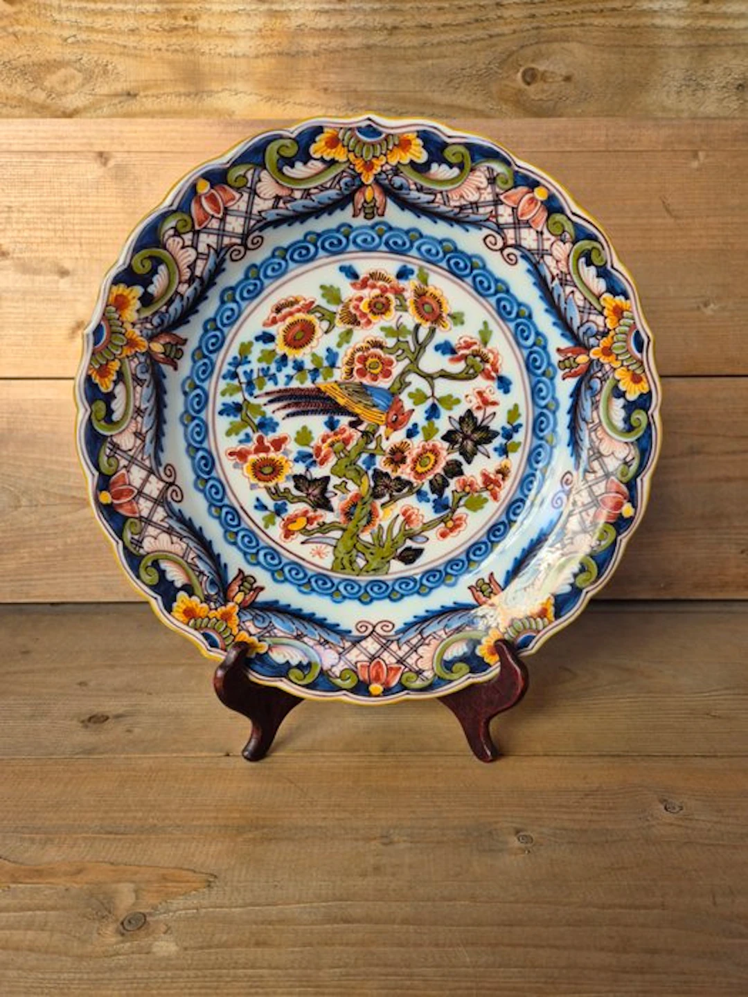 Tichelaar Makkum - Wall plate - Earthenware - Diameter 31 cm