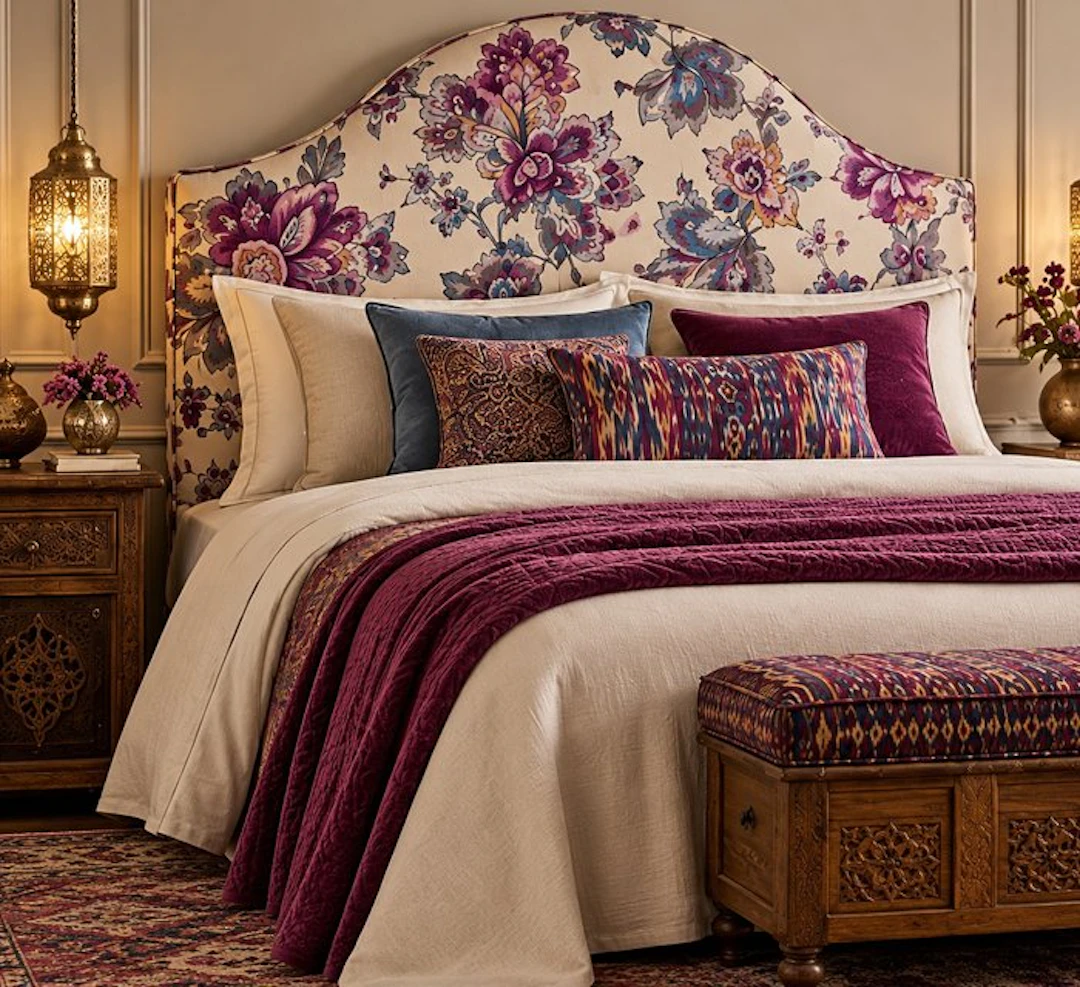 Garden of the East - Cotton Rasatello Bohemian Luxury –...