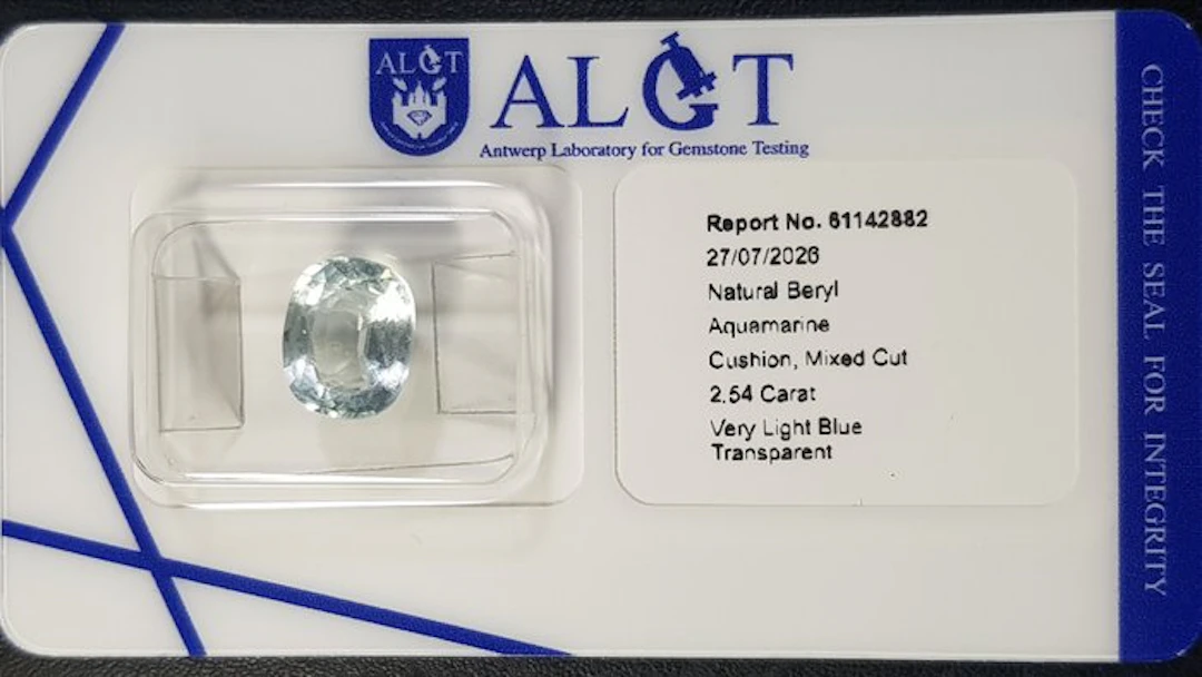 No reserve price - 1 pcs Blue Aquamarine - 2.54 ct...