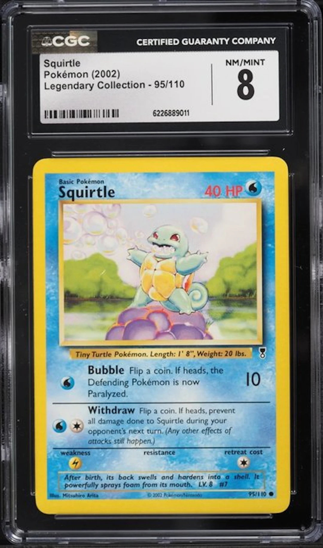 Pokémon - 1 Graded card - Squirtle 95/110 - CGC 8...