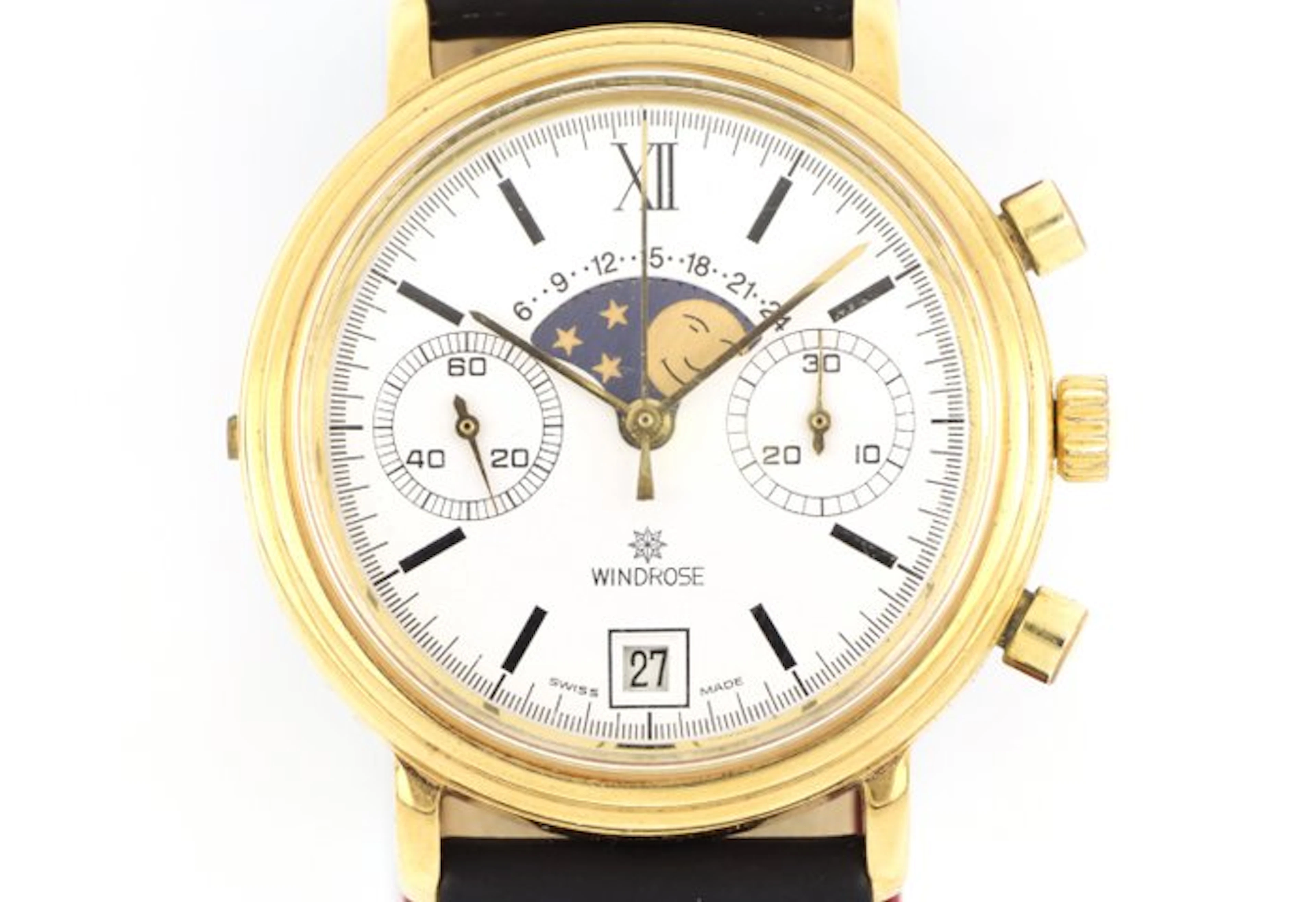 windrose - chronograph Valjoux 7734 moon phase - 34300 - Unisex - 1980-1989