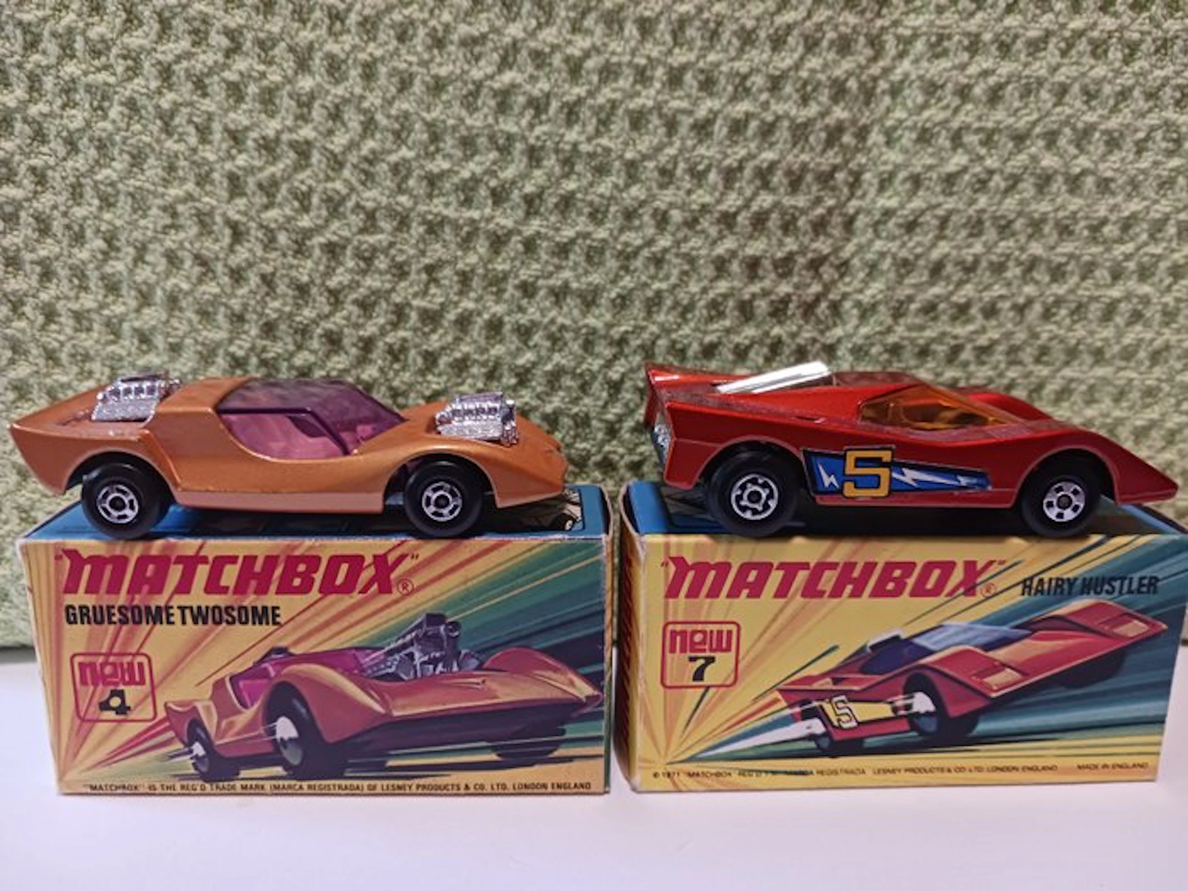 Matchbox - Model car (2) - Matchbox Superfast Gruesome Twosome + Hairy Hustler