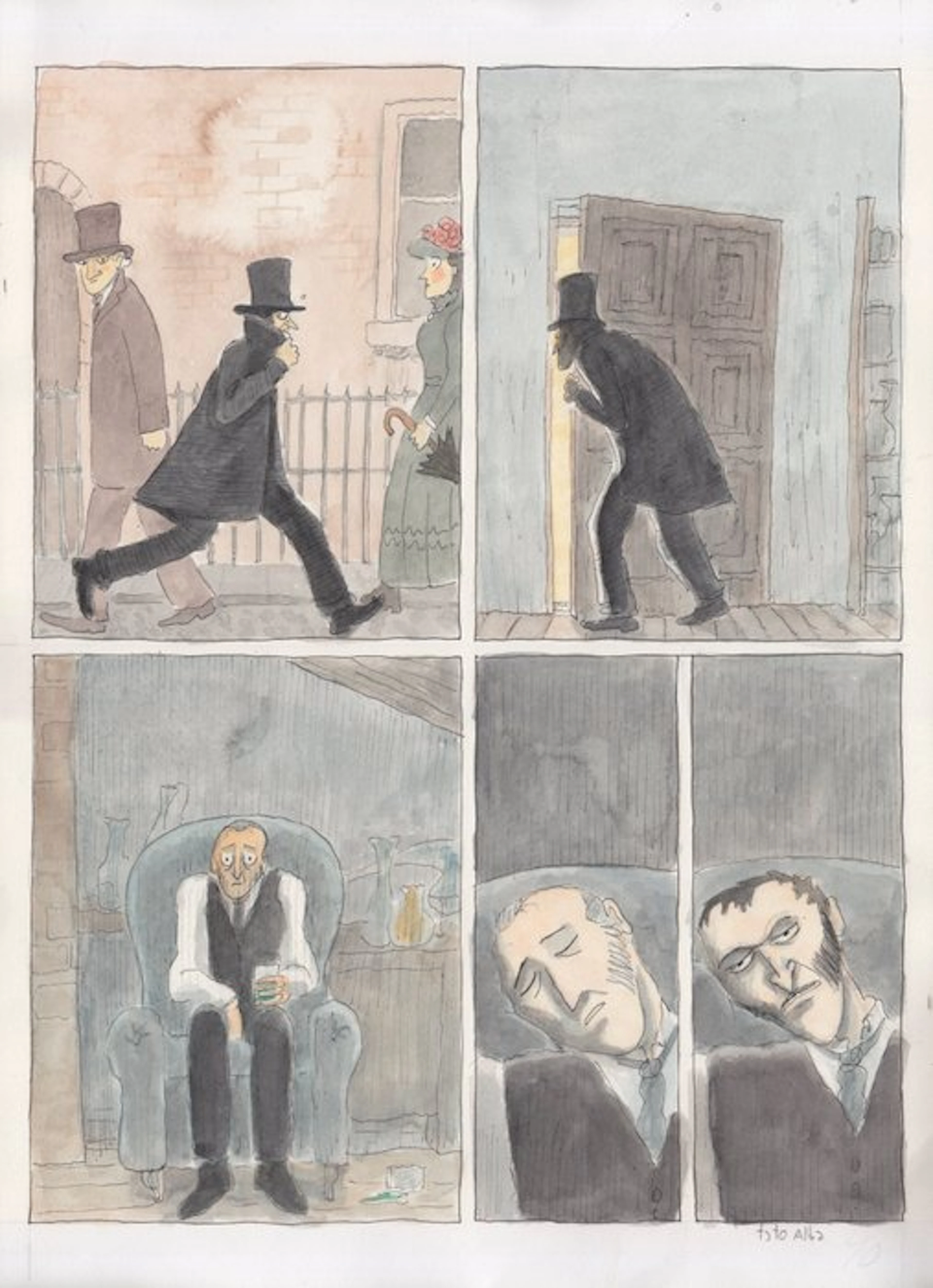 Tyto Alba - Planche originale couleur - Dr Jekyll & Mr...