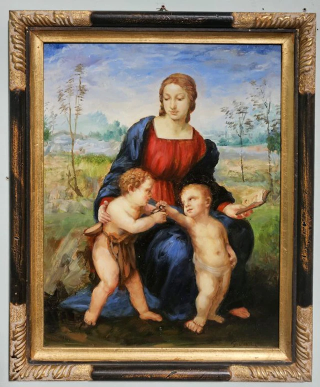 G. Havier (XX), Da Raffaello - Madonna con Bambino