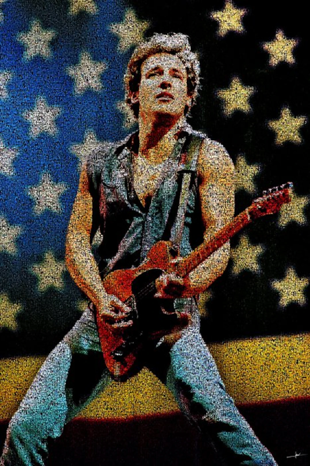 David Law - Crypto Bruce Springsteen II - Format XL 50x75