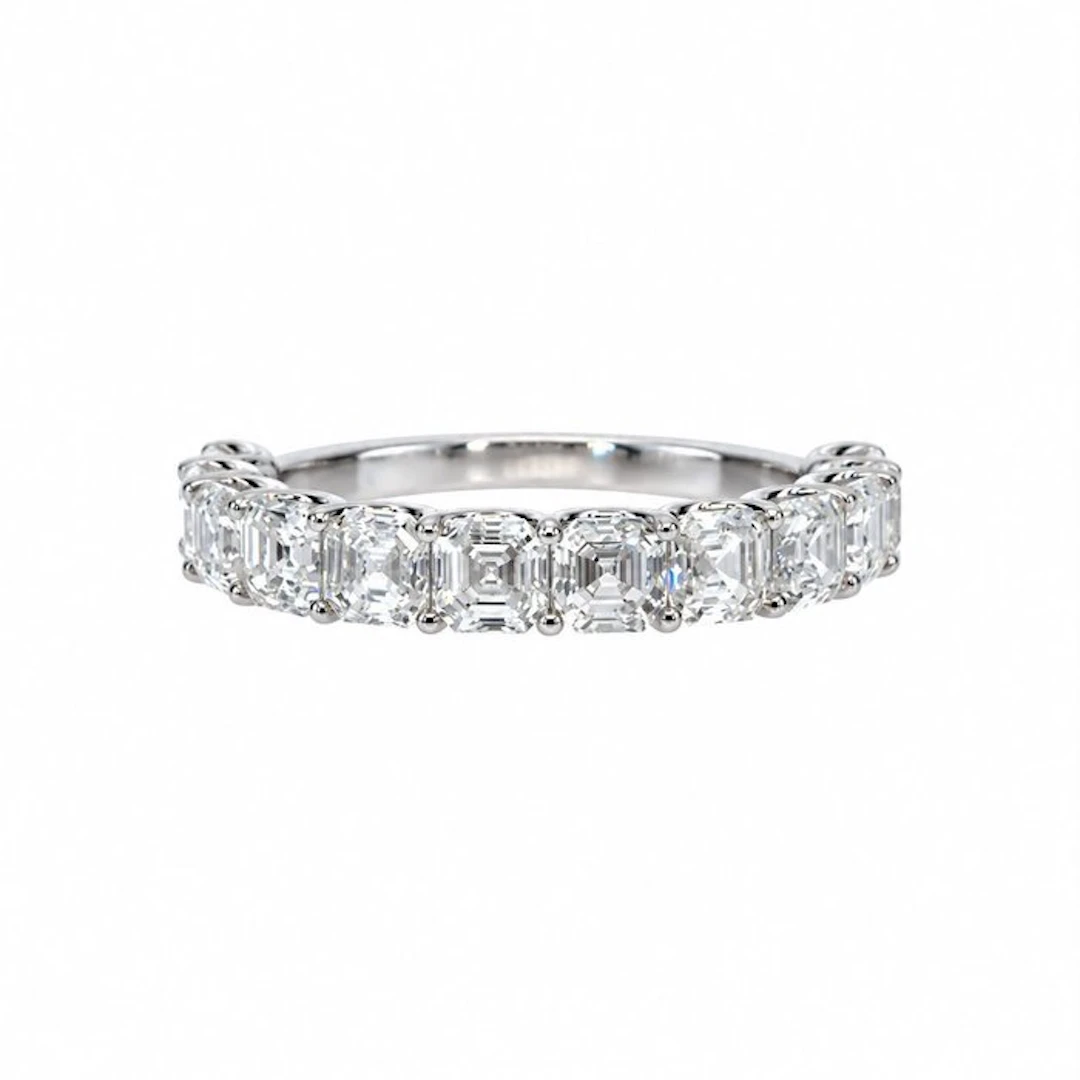 No reserve price - Ring - 14 kt. White gold - 3.10ct. tw. Diamond (Lab-grown)