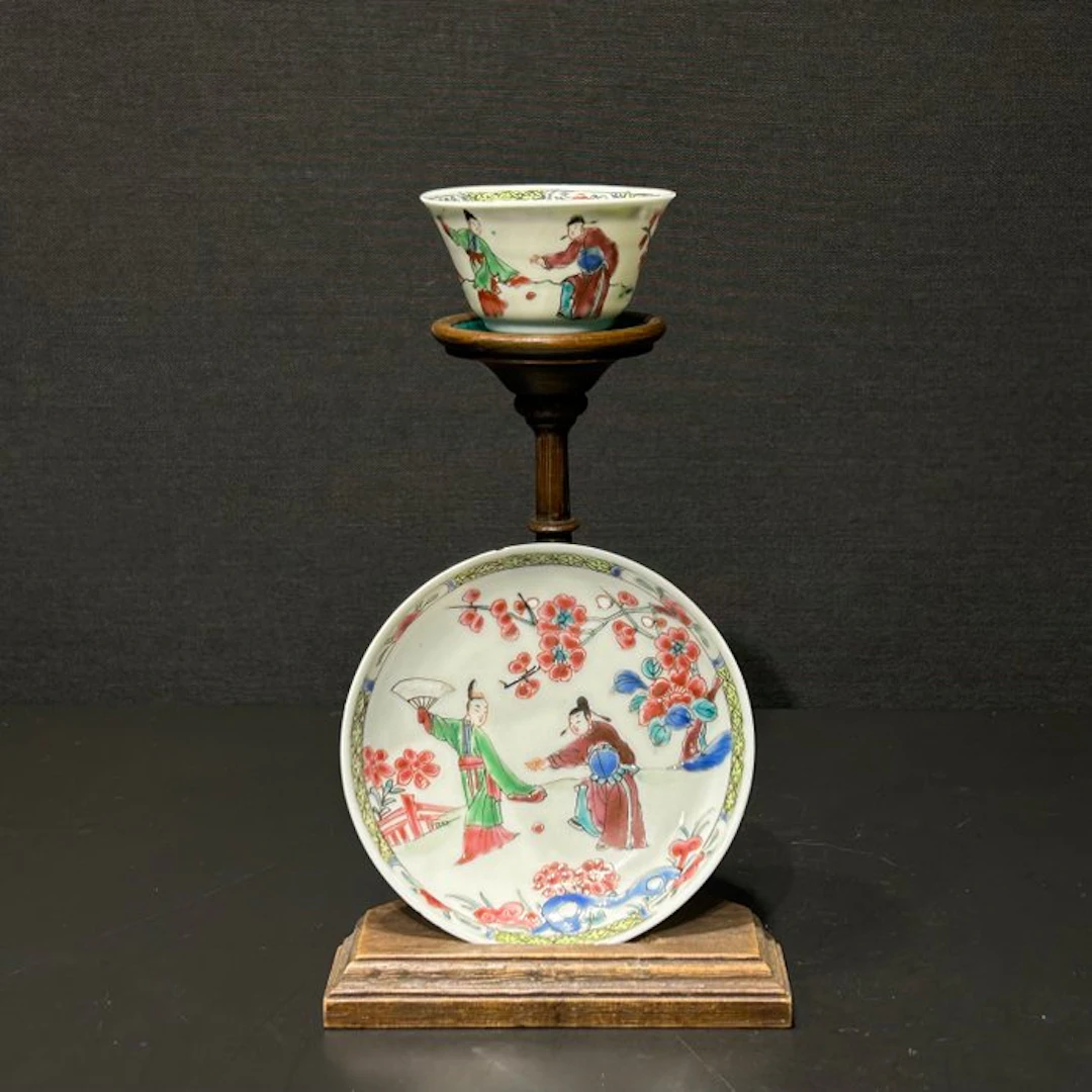 Cup and saucer - Porcelain - Yongzheng cup and saucer