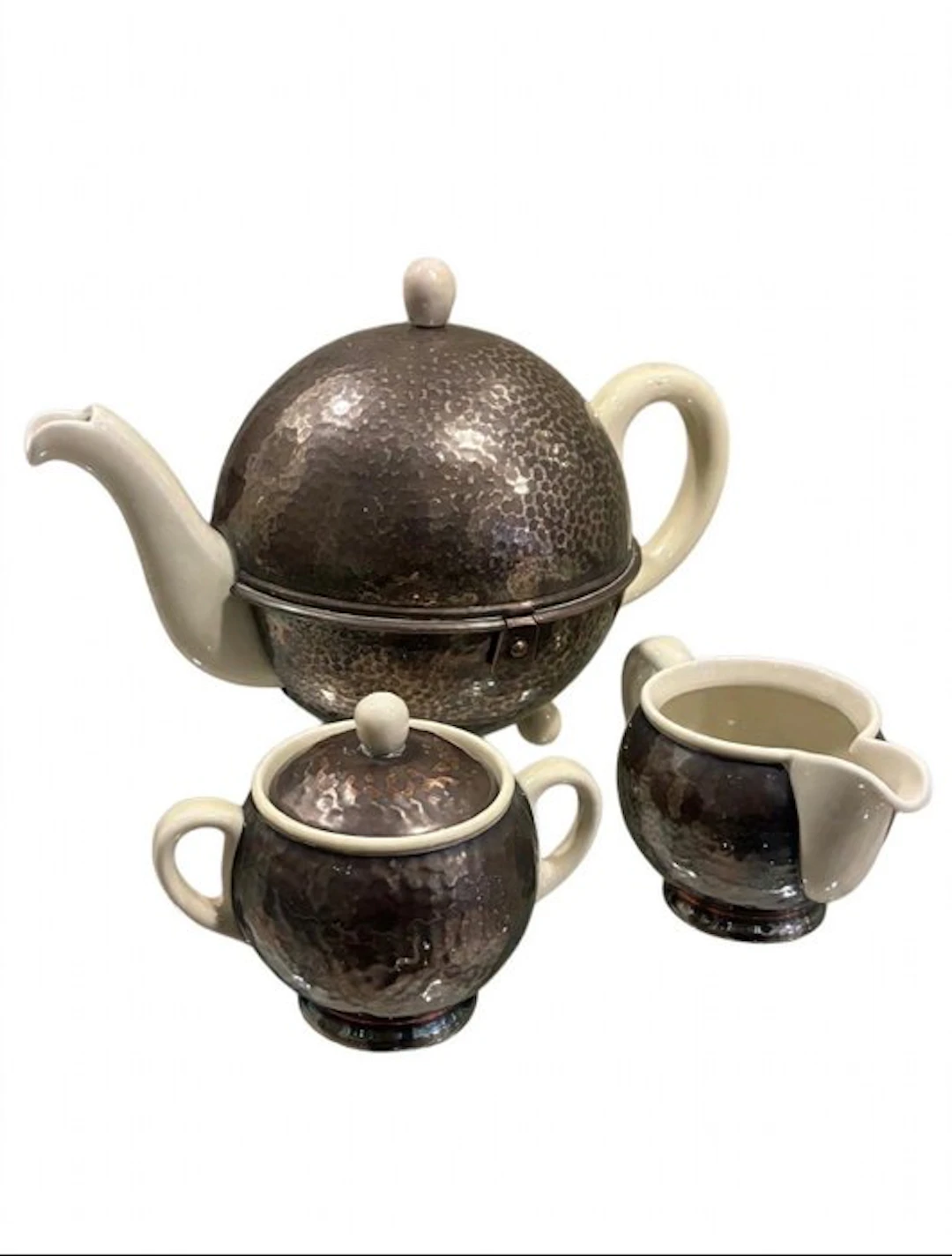 WMF / Geislingen - Tea service (3) - Metal, Ceramic