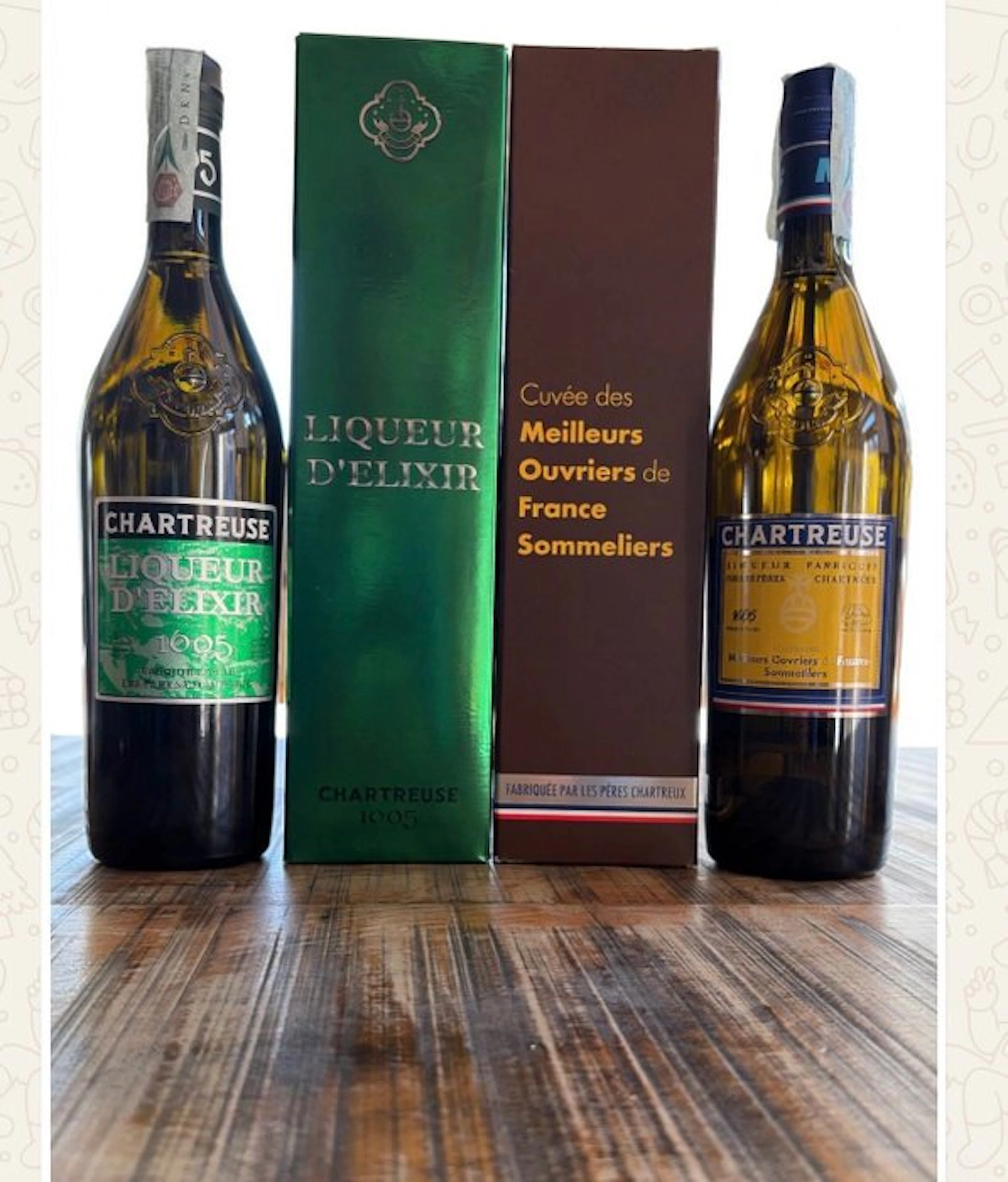 Chartreuse - Liqueur d´Elixir 1605 & MOF - 70cl - 2 bottles