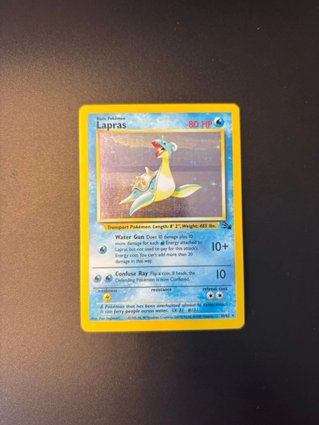 Pokémon - 1 Card - Lapras Foil Fossil #10 - WOTC
