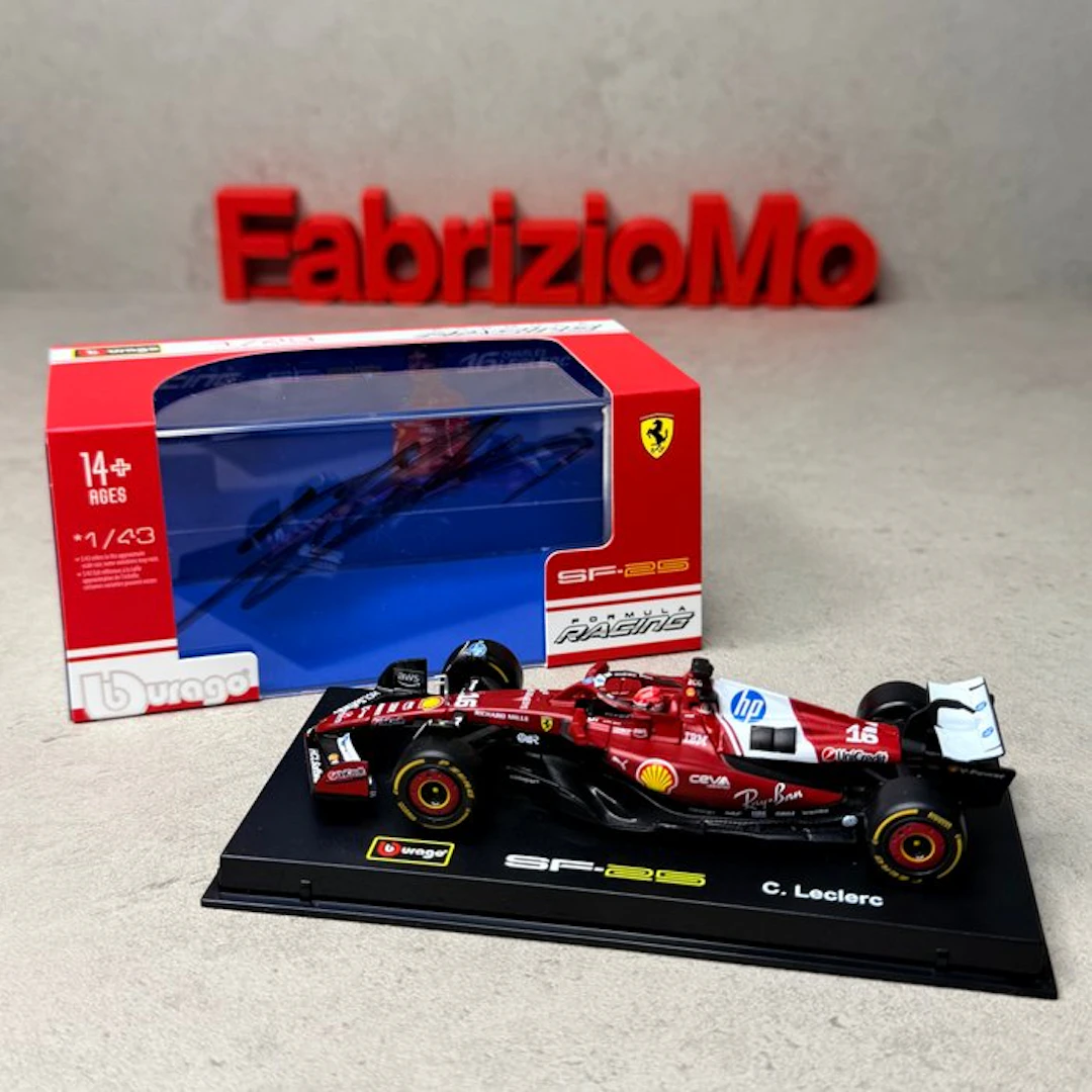 Ferrari - Ferrari SF-25 1/43 Signed - Charles Leclerc...