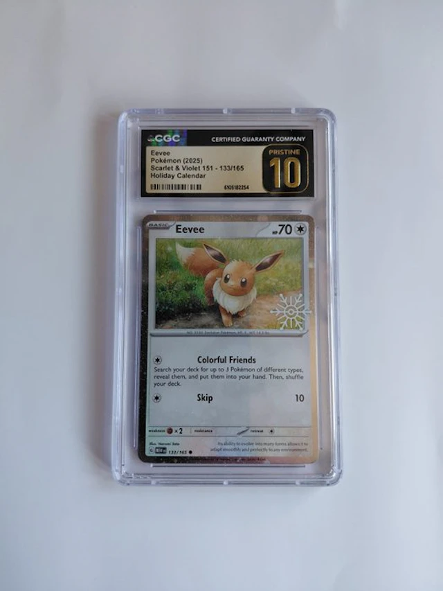 Pokémon - 1 Graded card - Eevee 133/165 Promo card - CGC 10 - Scarlet & Violet