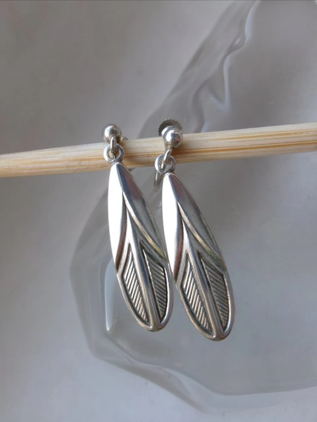 Silver - Earrings - Art Deco