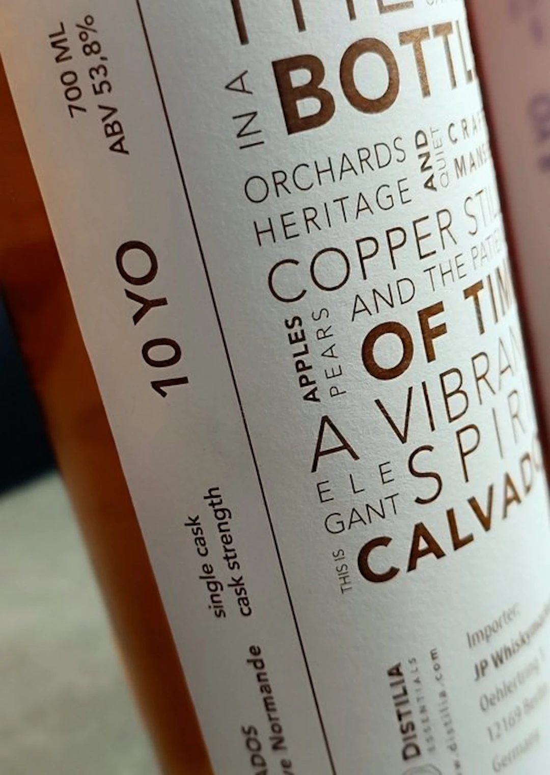 La Cave Normande 2013 10 years old Distilia - Essentials...
