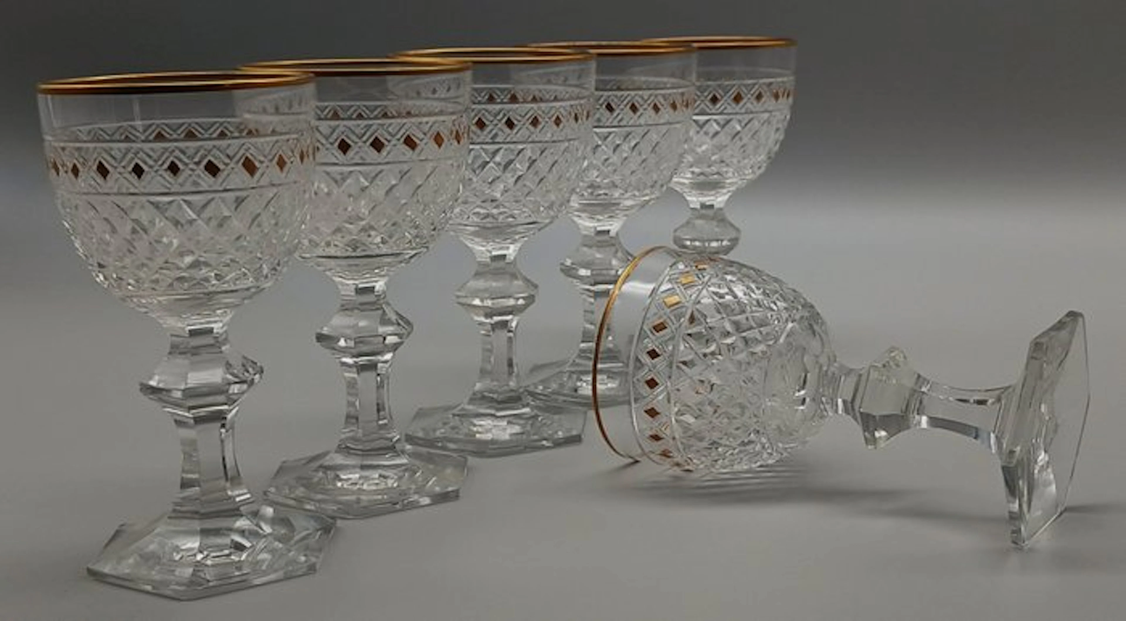 Cristallerie Europa - Drinking set (6) - Crystal