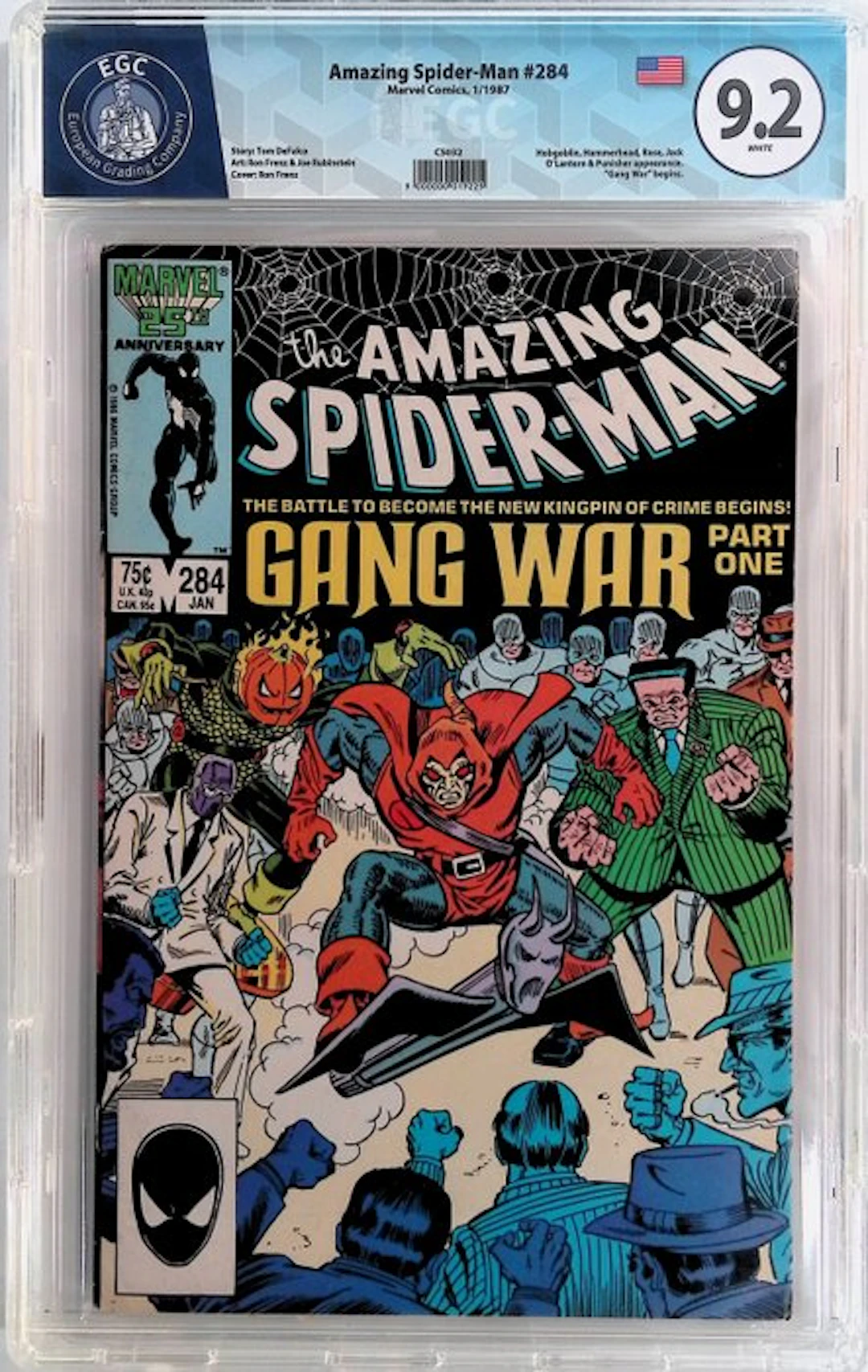 Amazing Spider-Man #284 - EGC 9.8 - 1 Graded comic - First edition - 1987