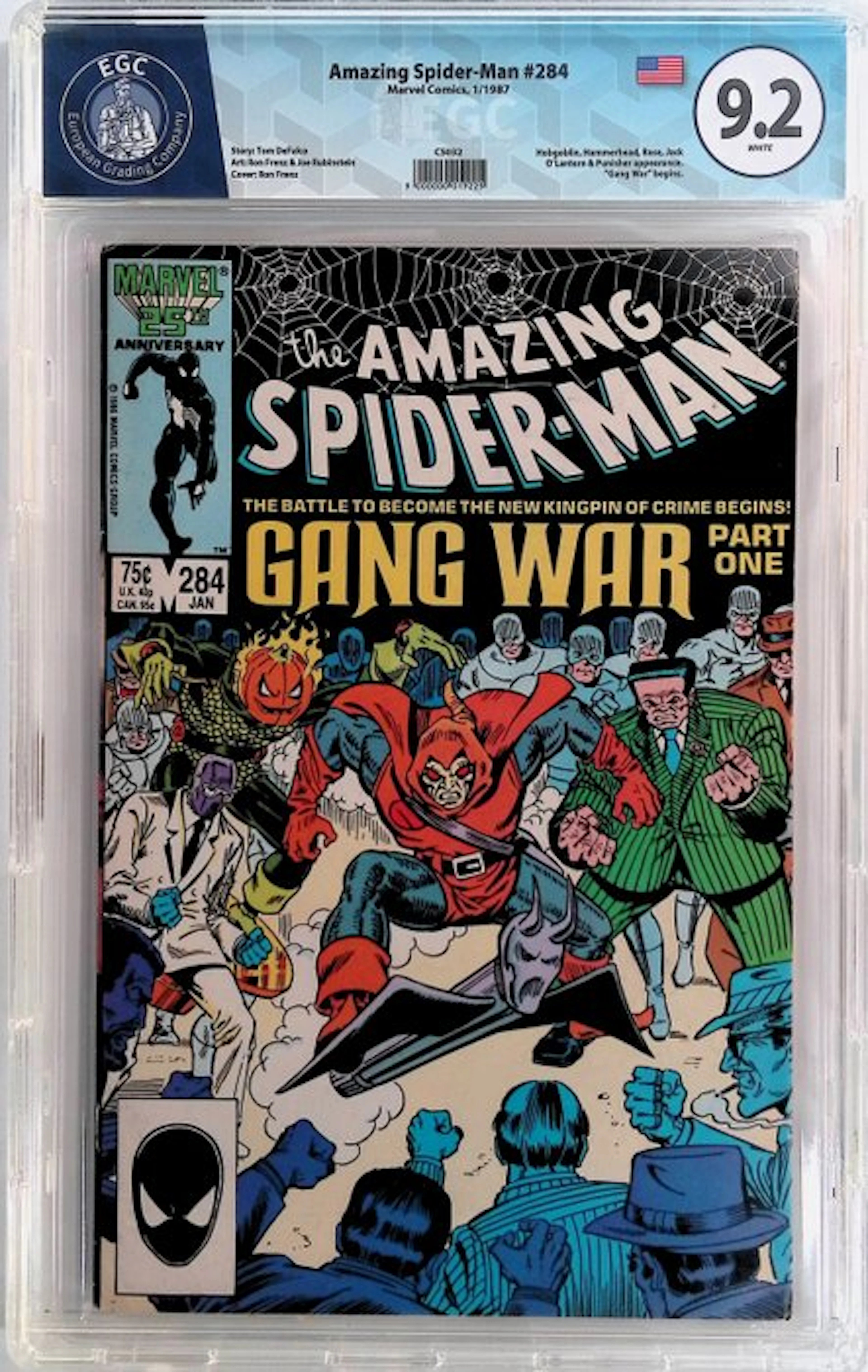Amazing Spider-Man #284 - EGC 9.8 - 1 Graded comic - First edition - 1987
