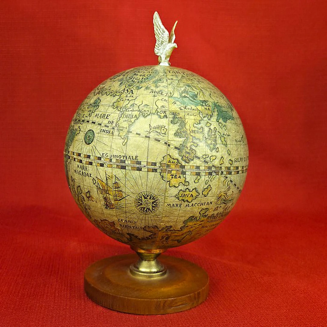 Globe terrestre - Ice bucket - Wood, Plastic - Ice bucket
