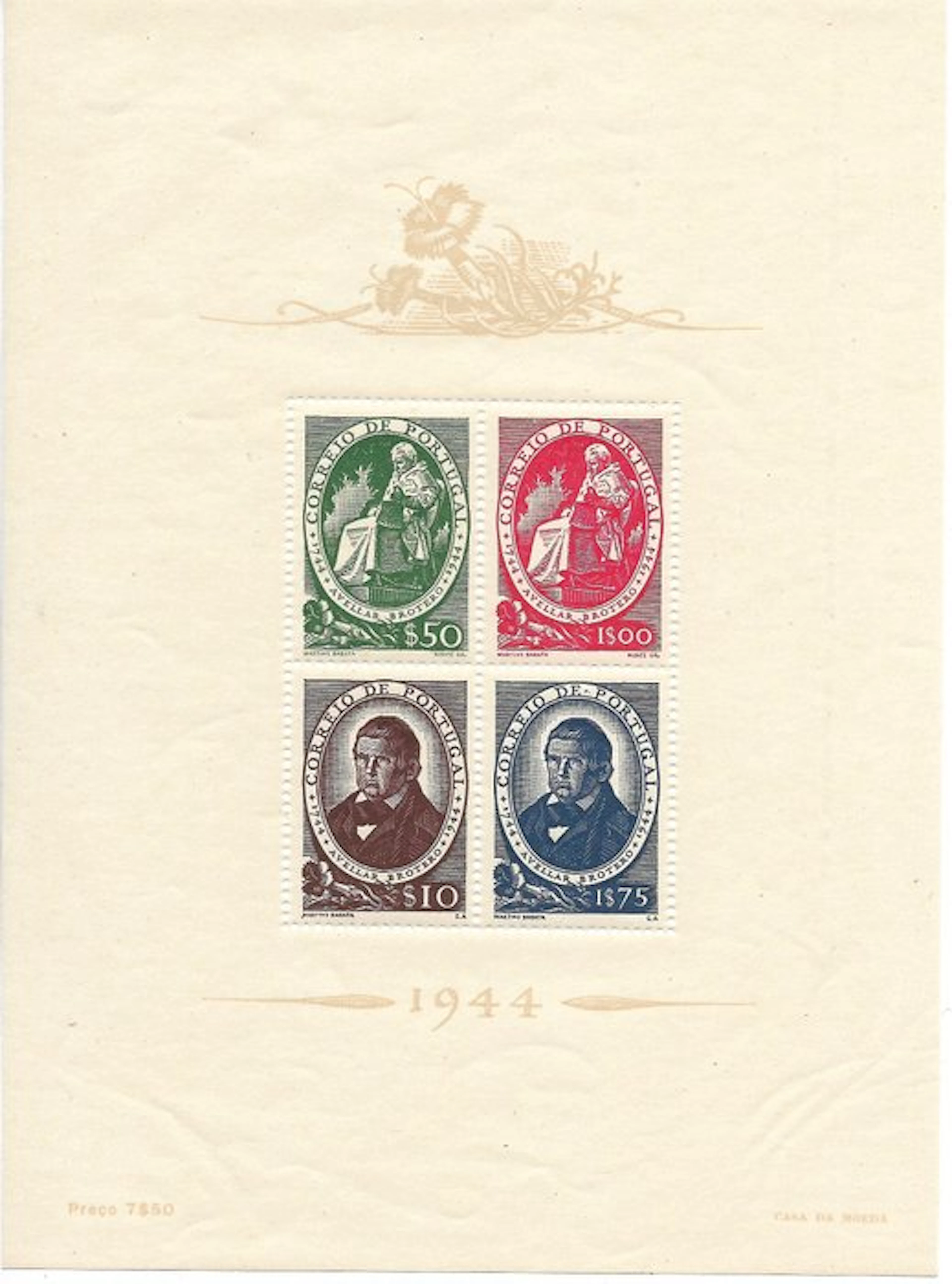 Portugal 1944/1945 - Portugal - 1944-45 - RARE Yvert & Tellier blocks Nos