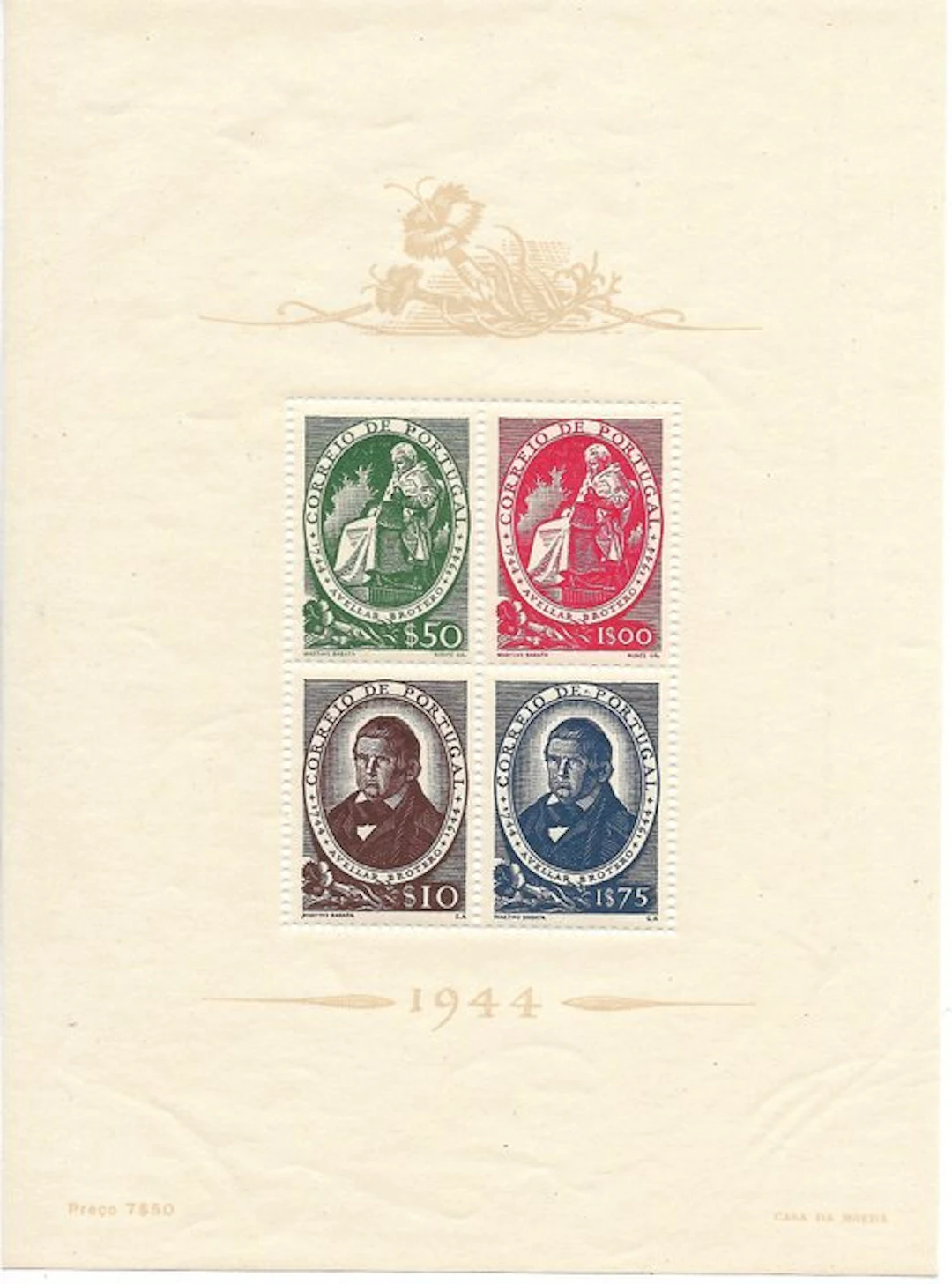 Portugal 1944/1945 - Portugal - 1944-45 - RARE Yvert & Tellier blocks Nos